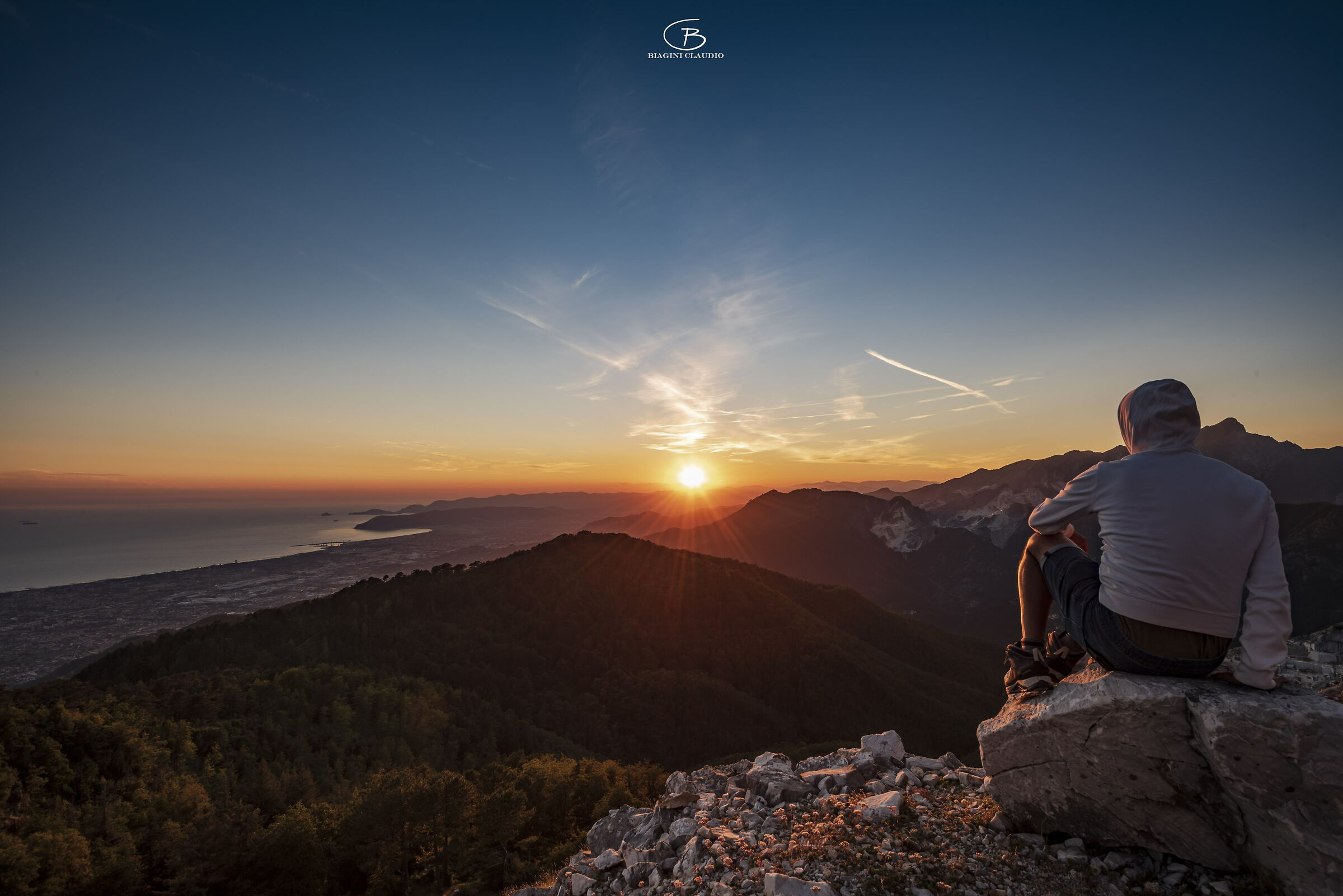 Tramonto sul monte Carchio
