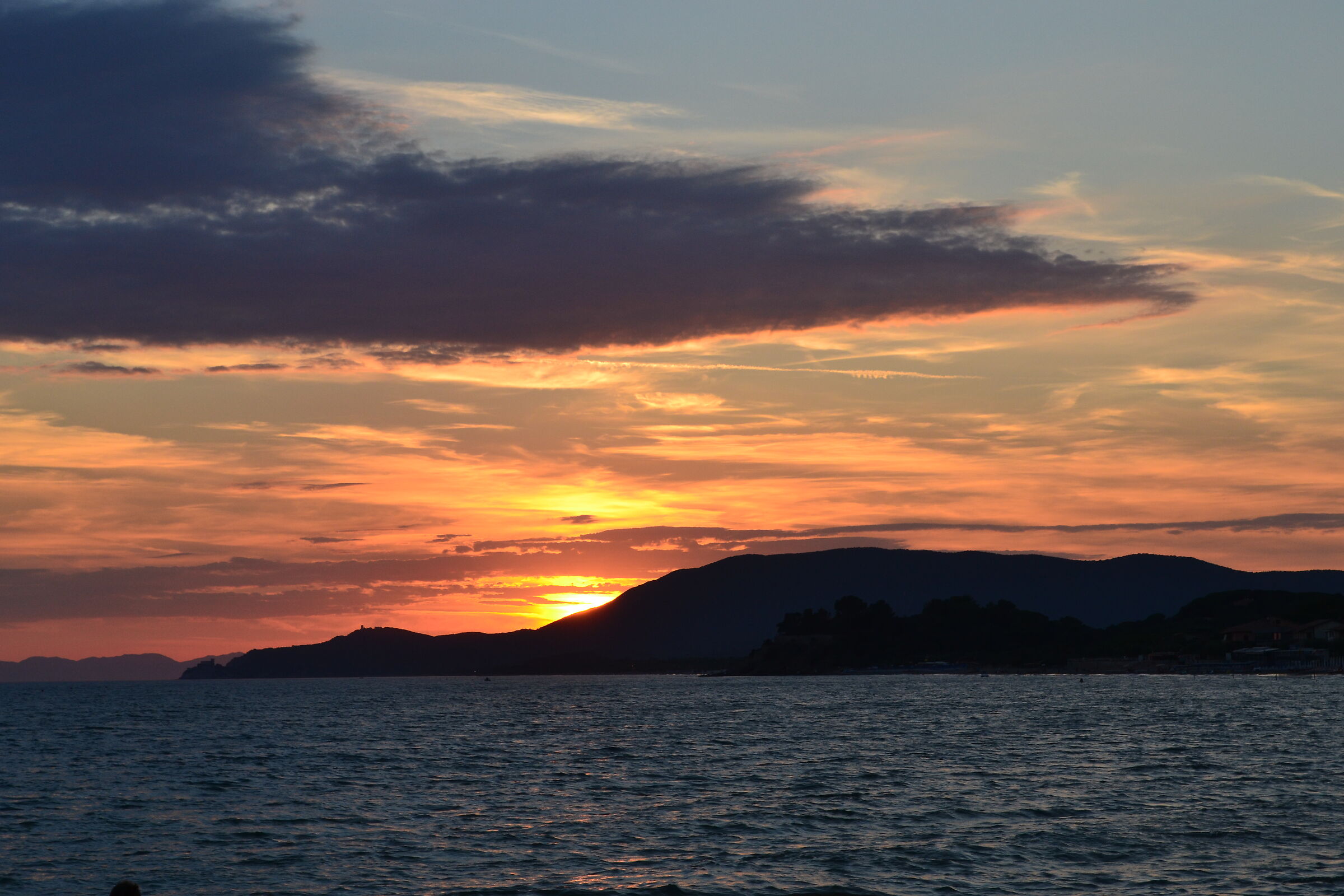 tramonto isola d'elba