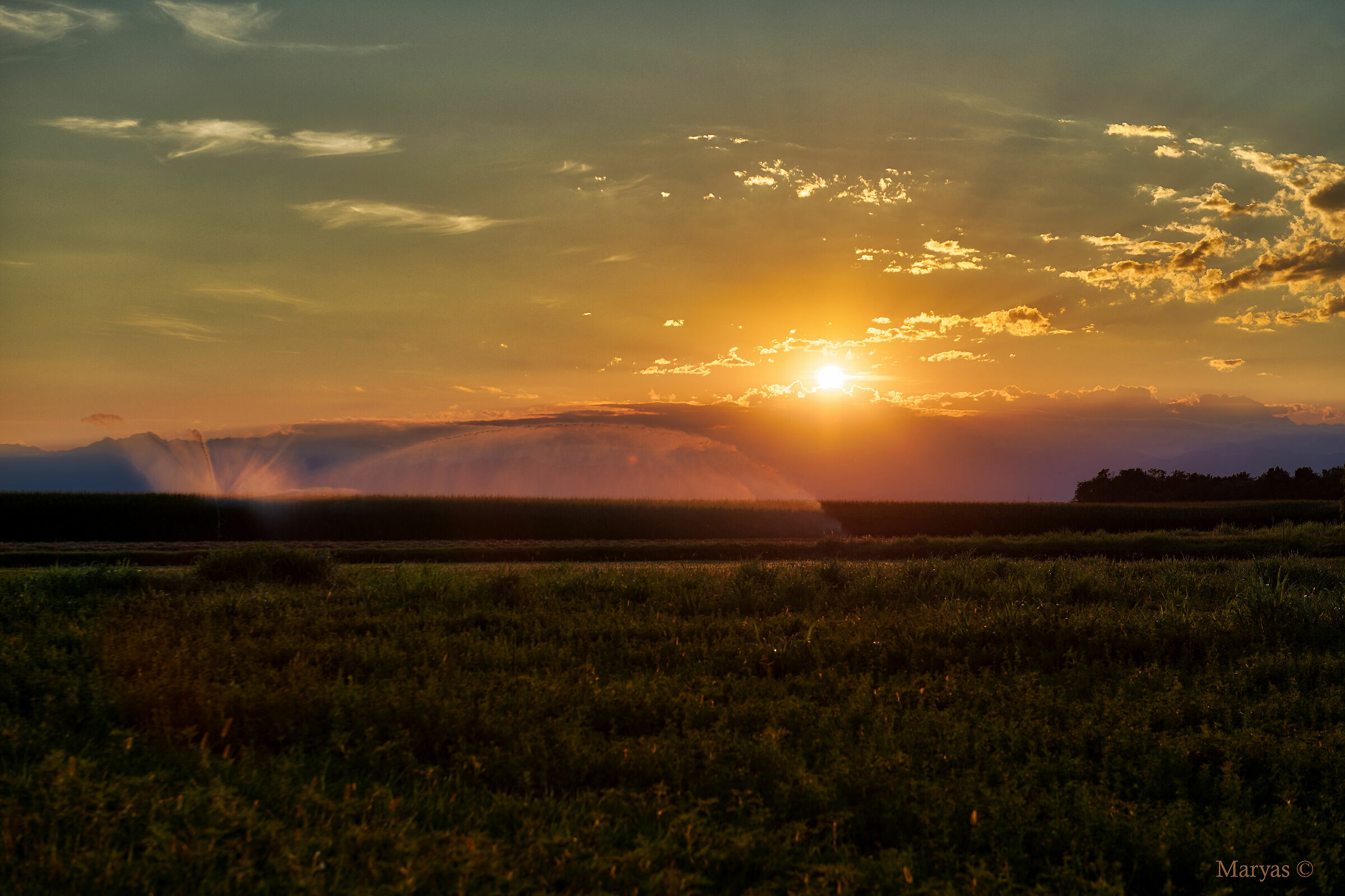 Earth, sky and water