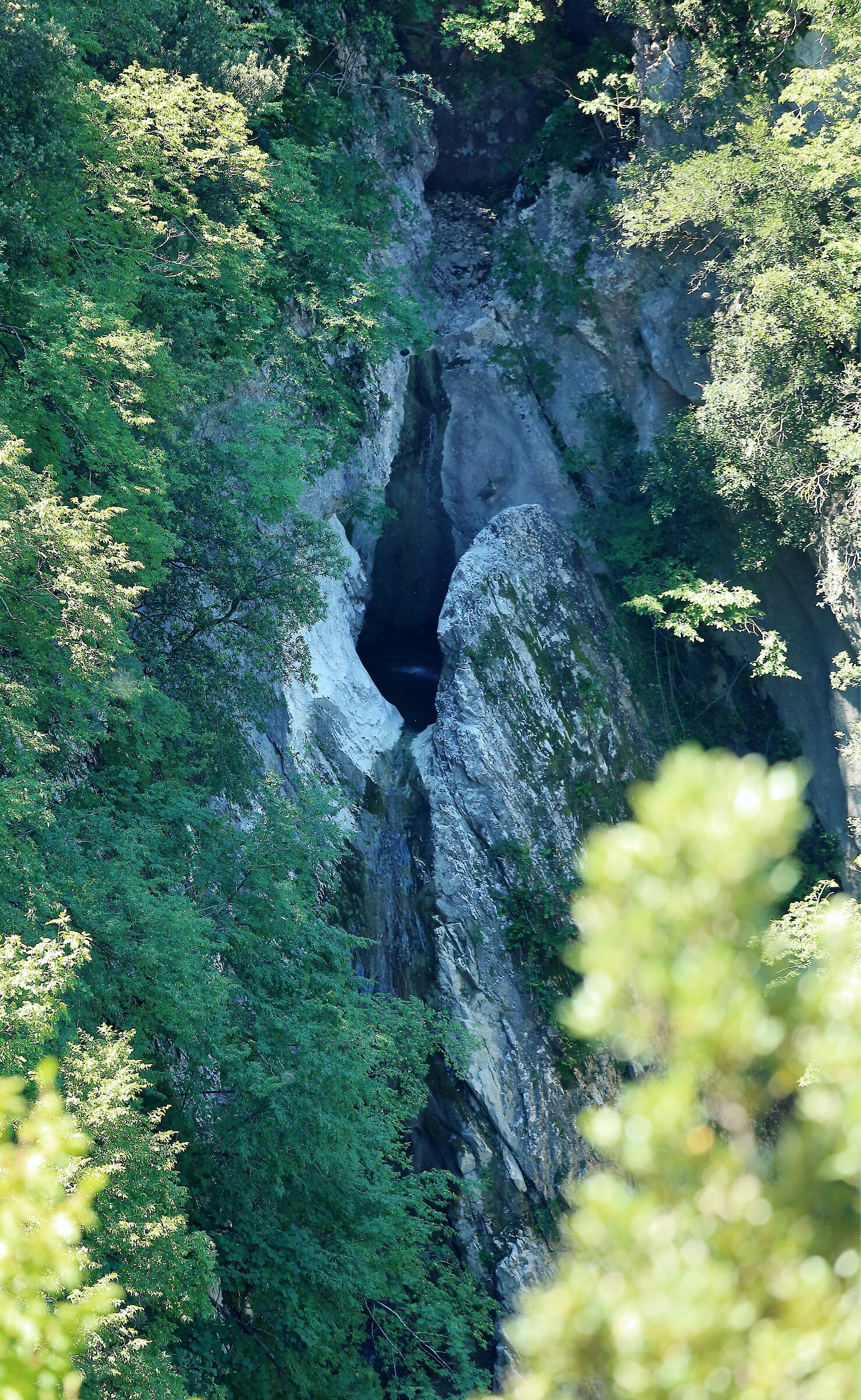 La cascata nella roccia