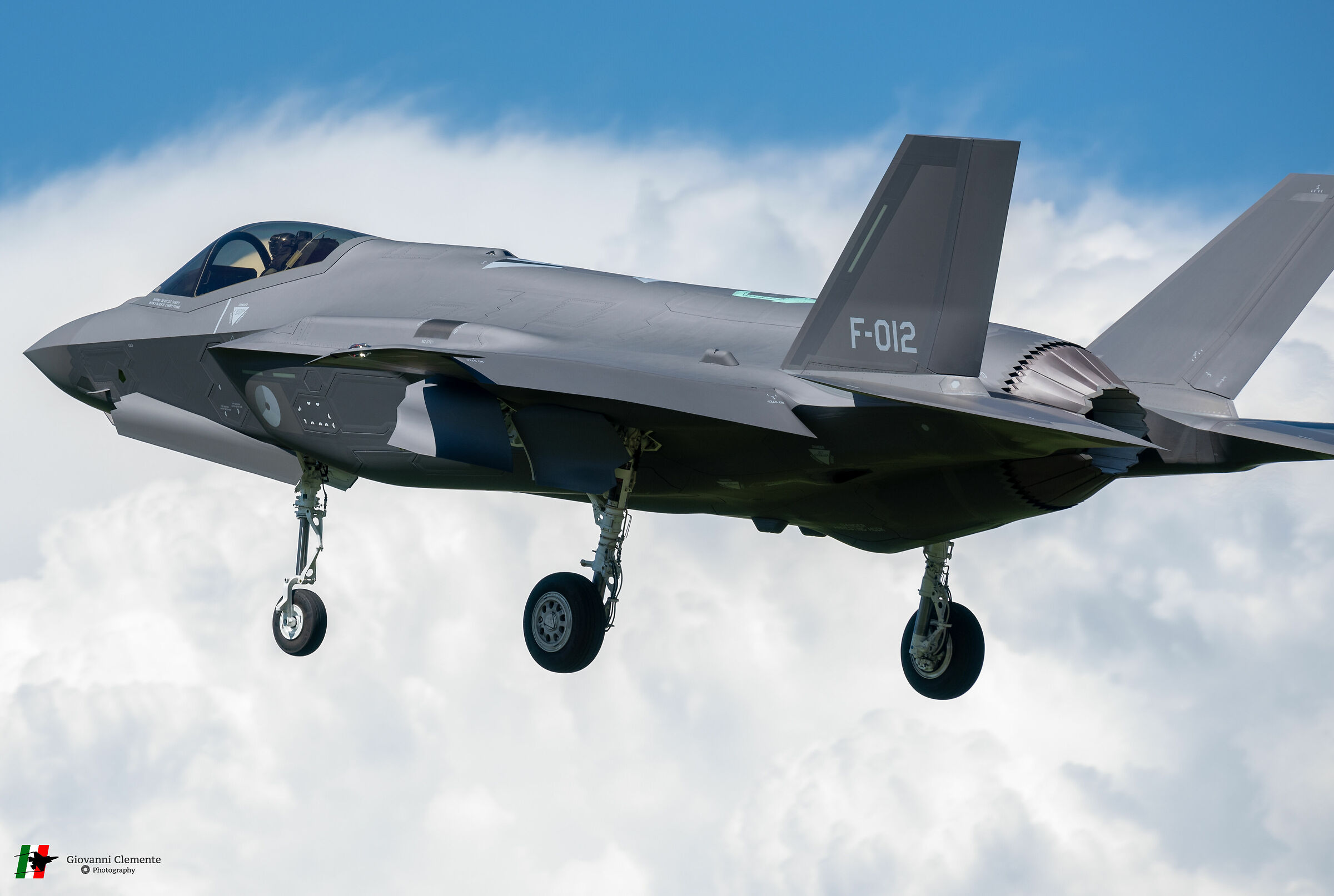 RNLAF F-35As F-012 test-flight