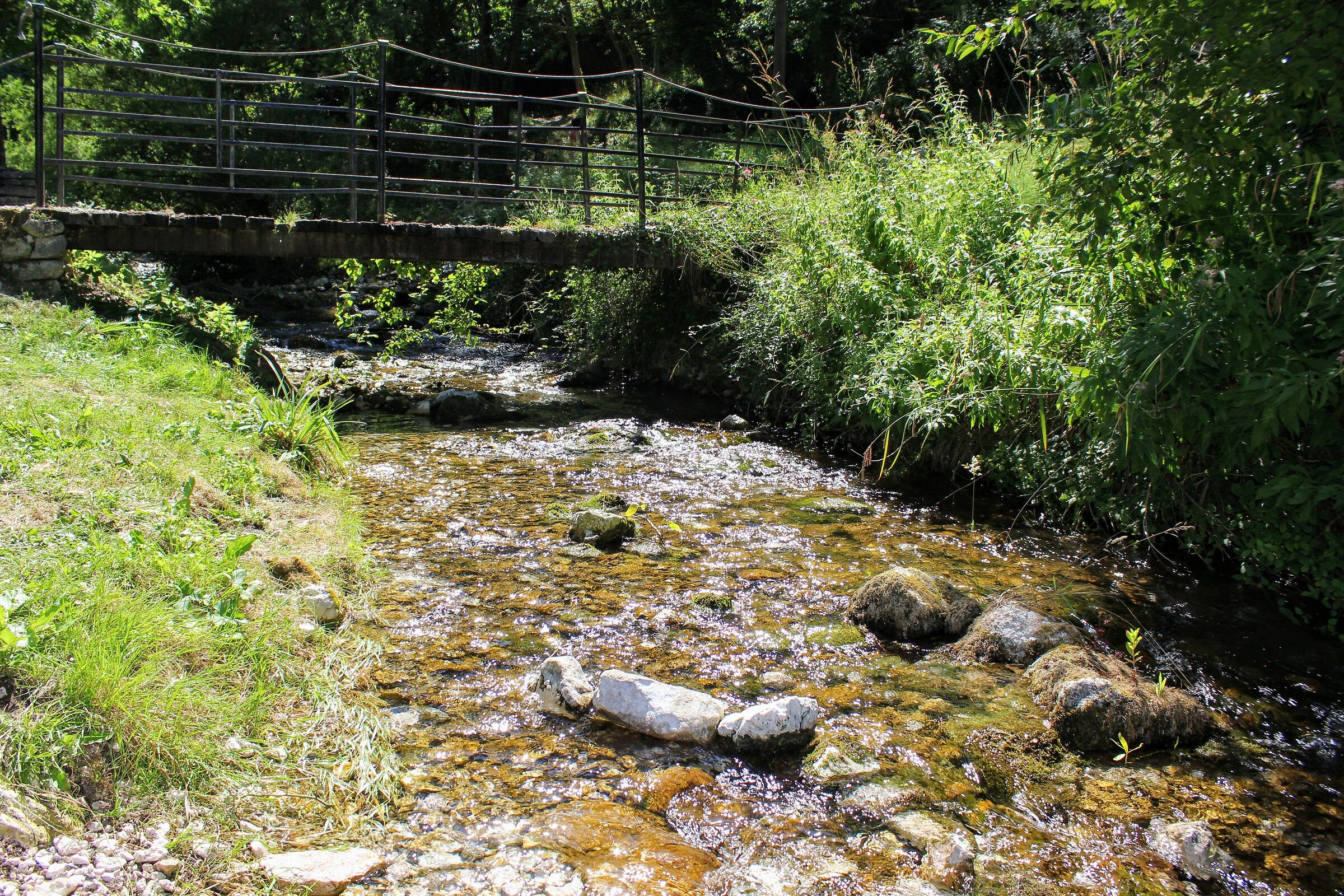 Pontile su sorgente Del Verde