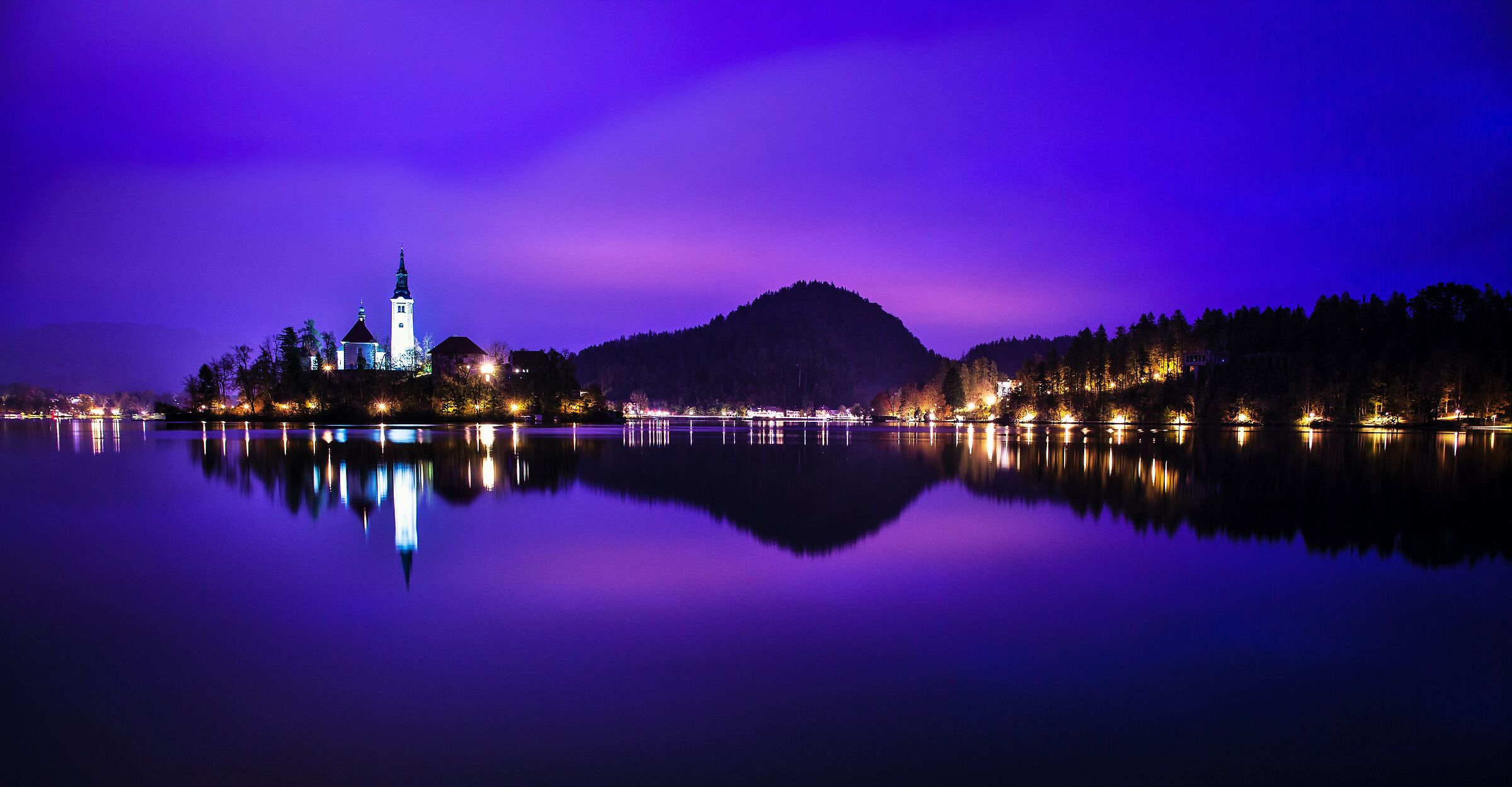 Bled in blue