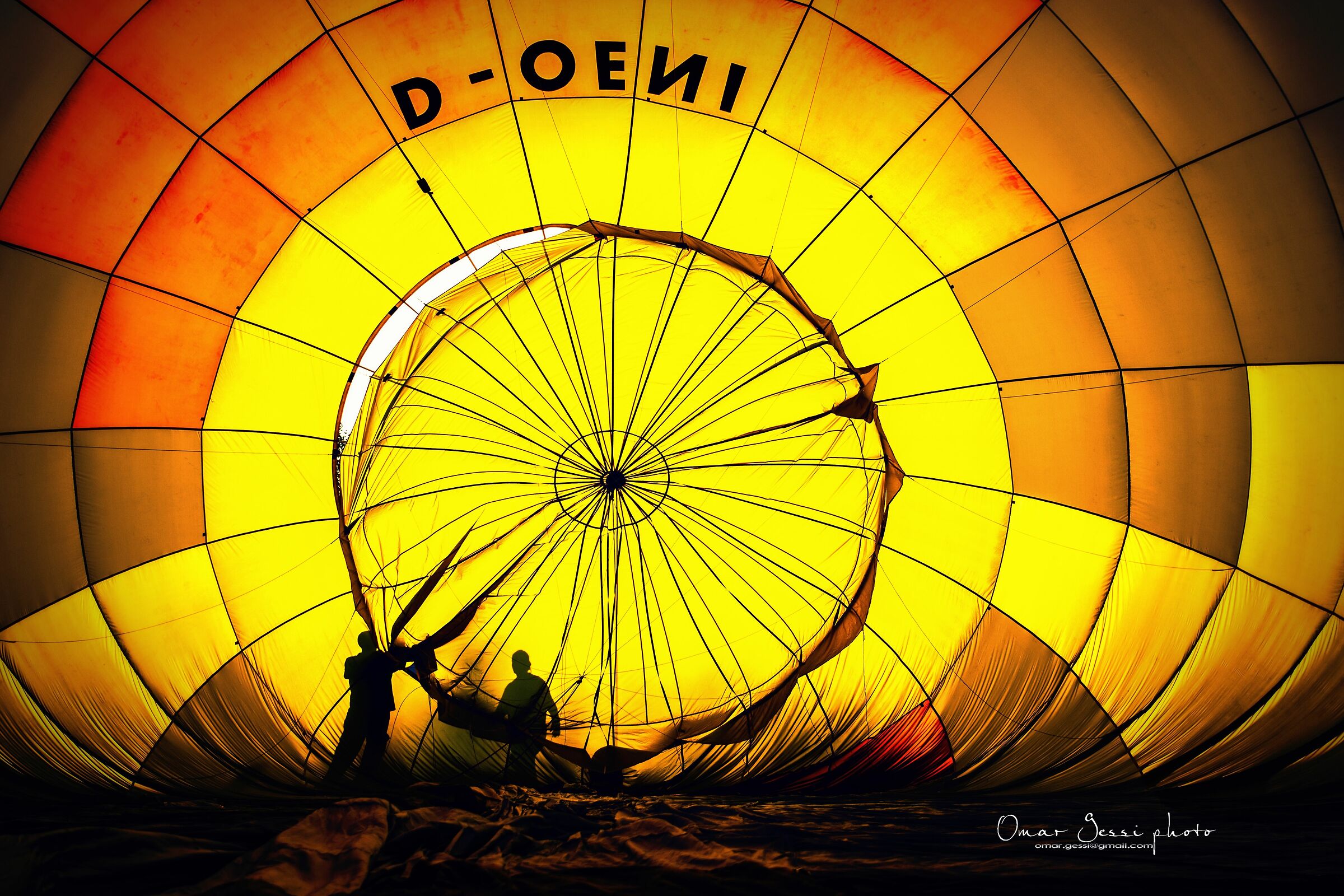 In the balloon