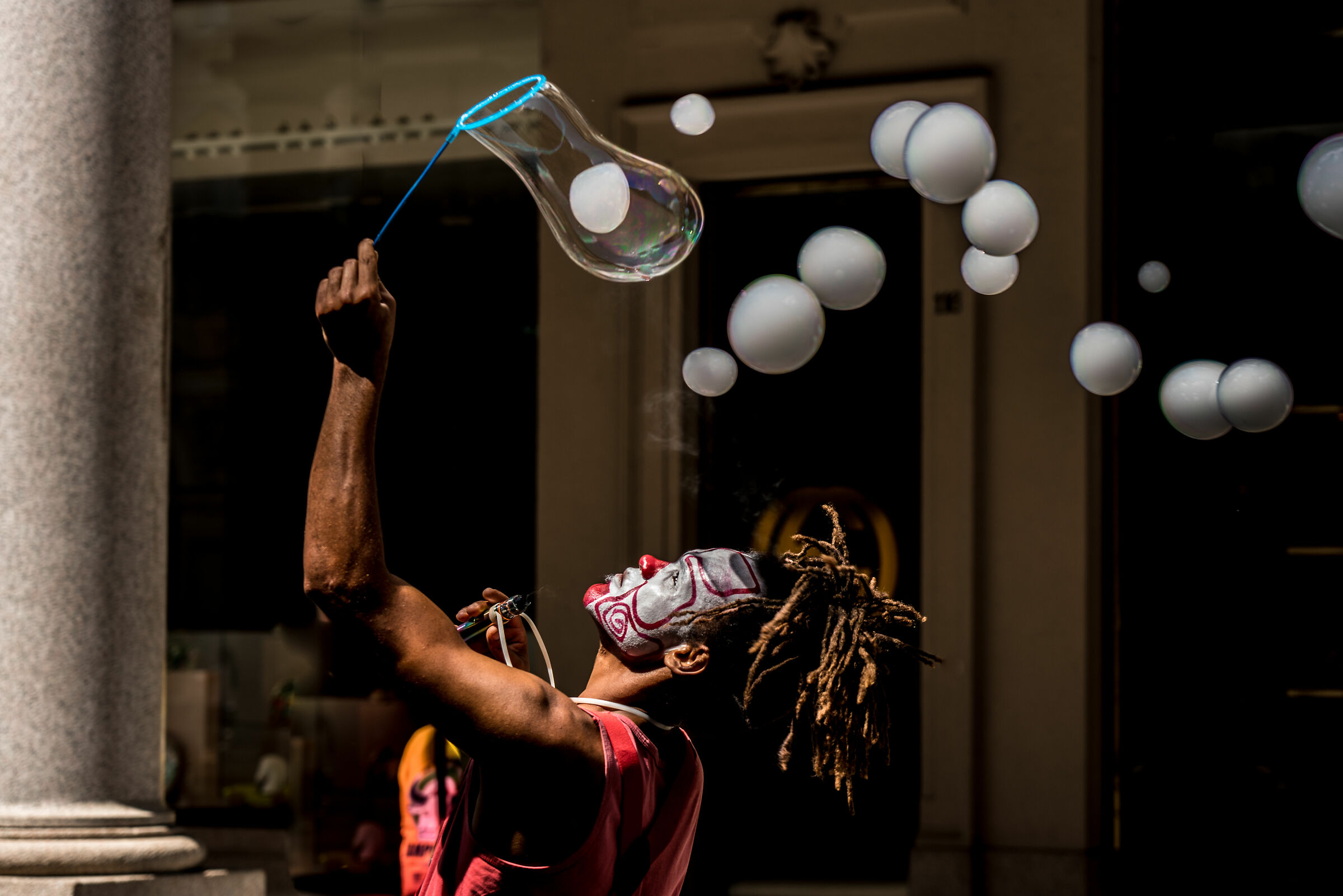 The bubble man.......