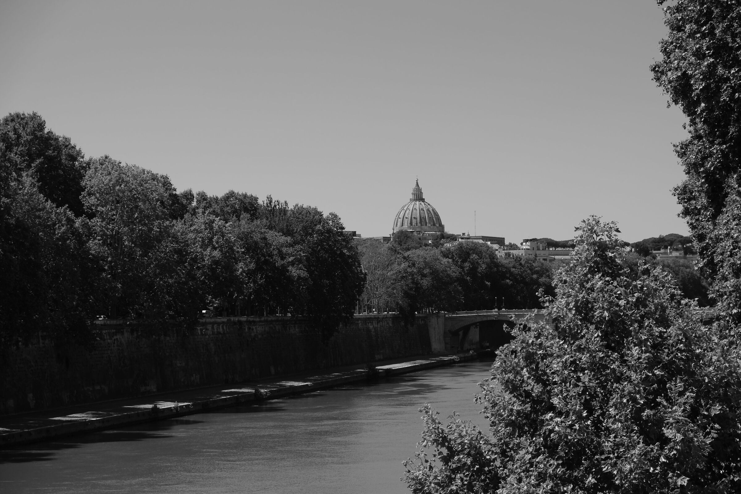 Veduta di Roma da Ponte Sisto - luglio 2020