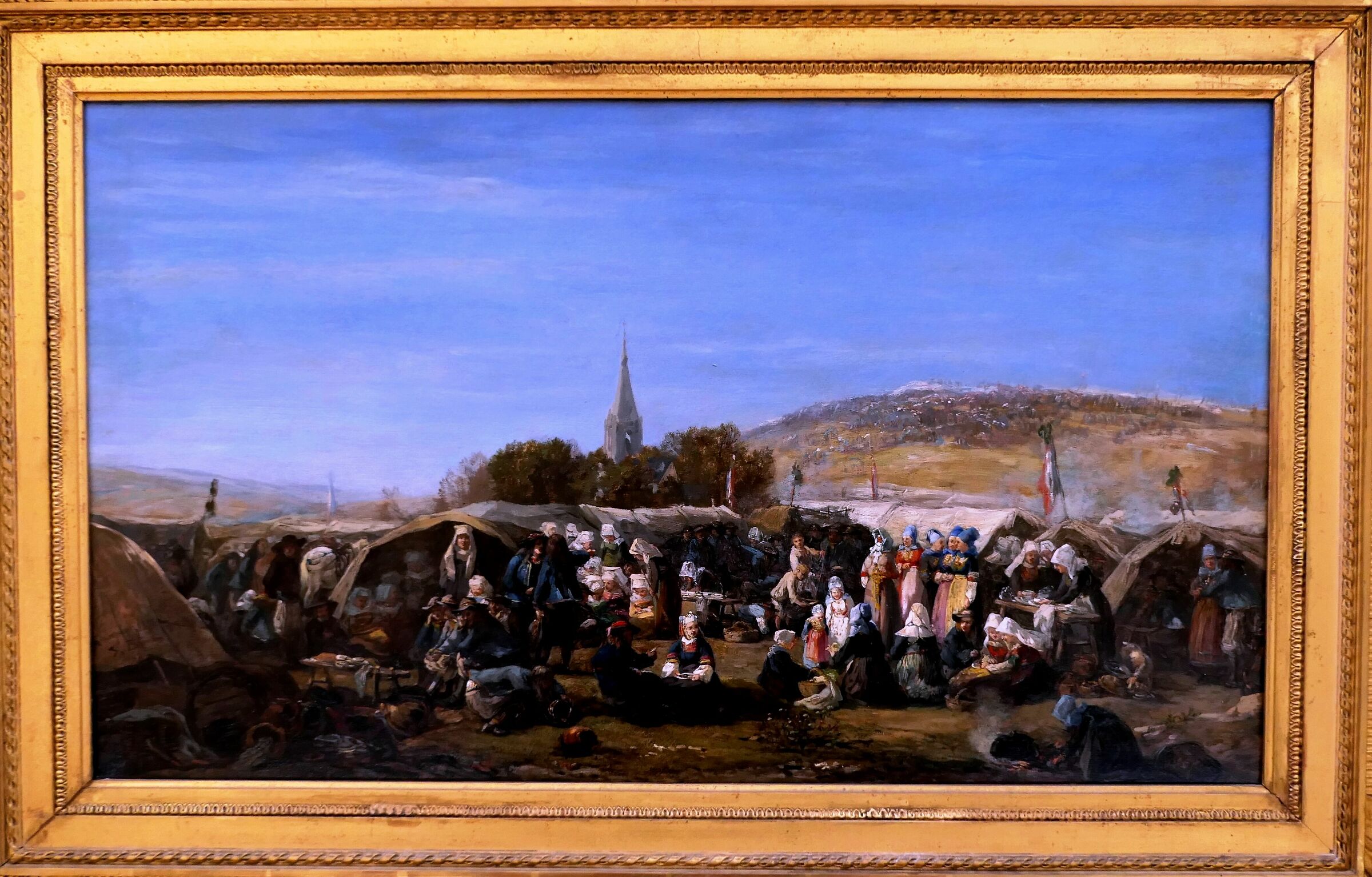 Eugène Boudin "Il Perdono di Sant'Anna alle ...