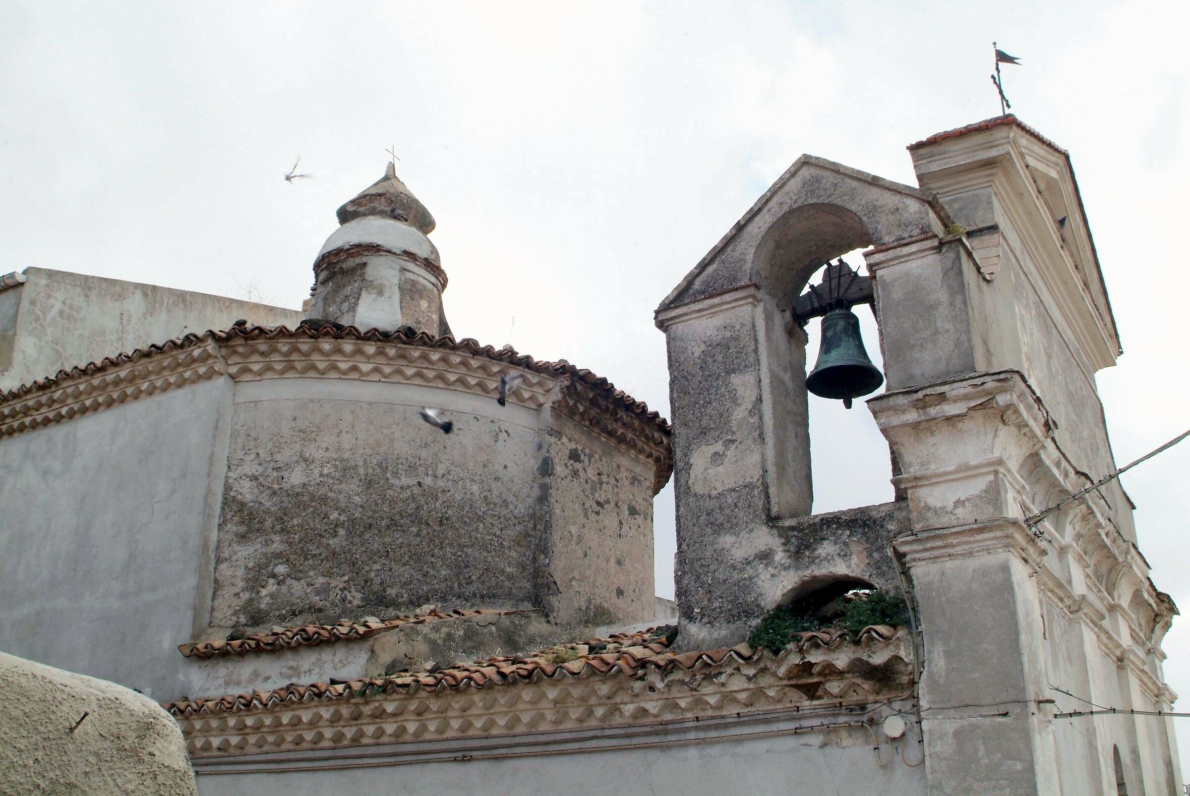piccioni con la chiesa