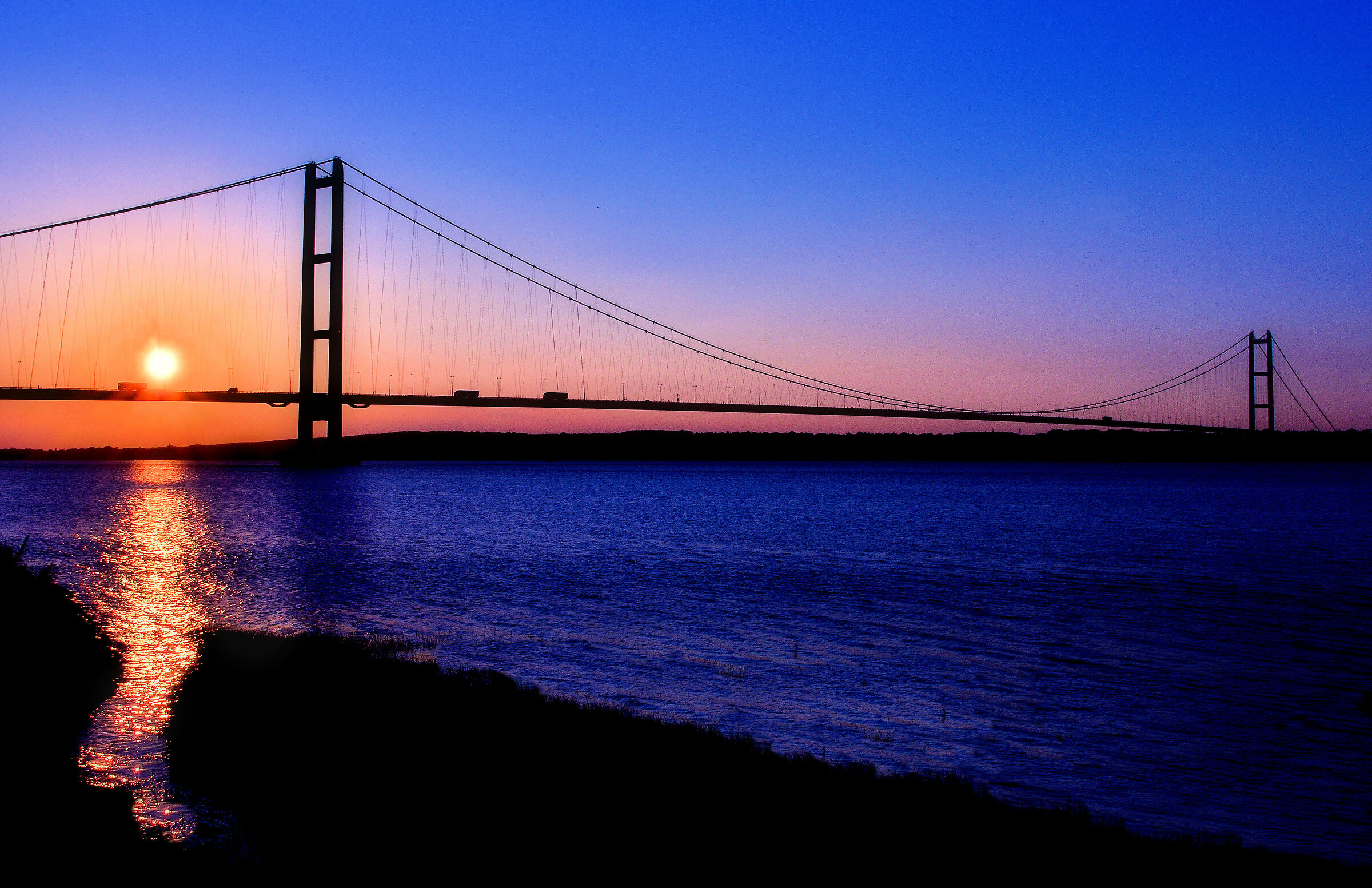 Sunset at Humber Bridge