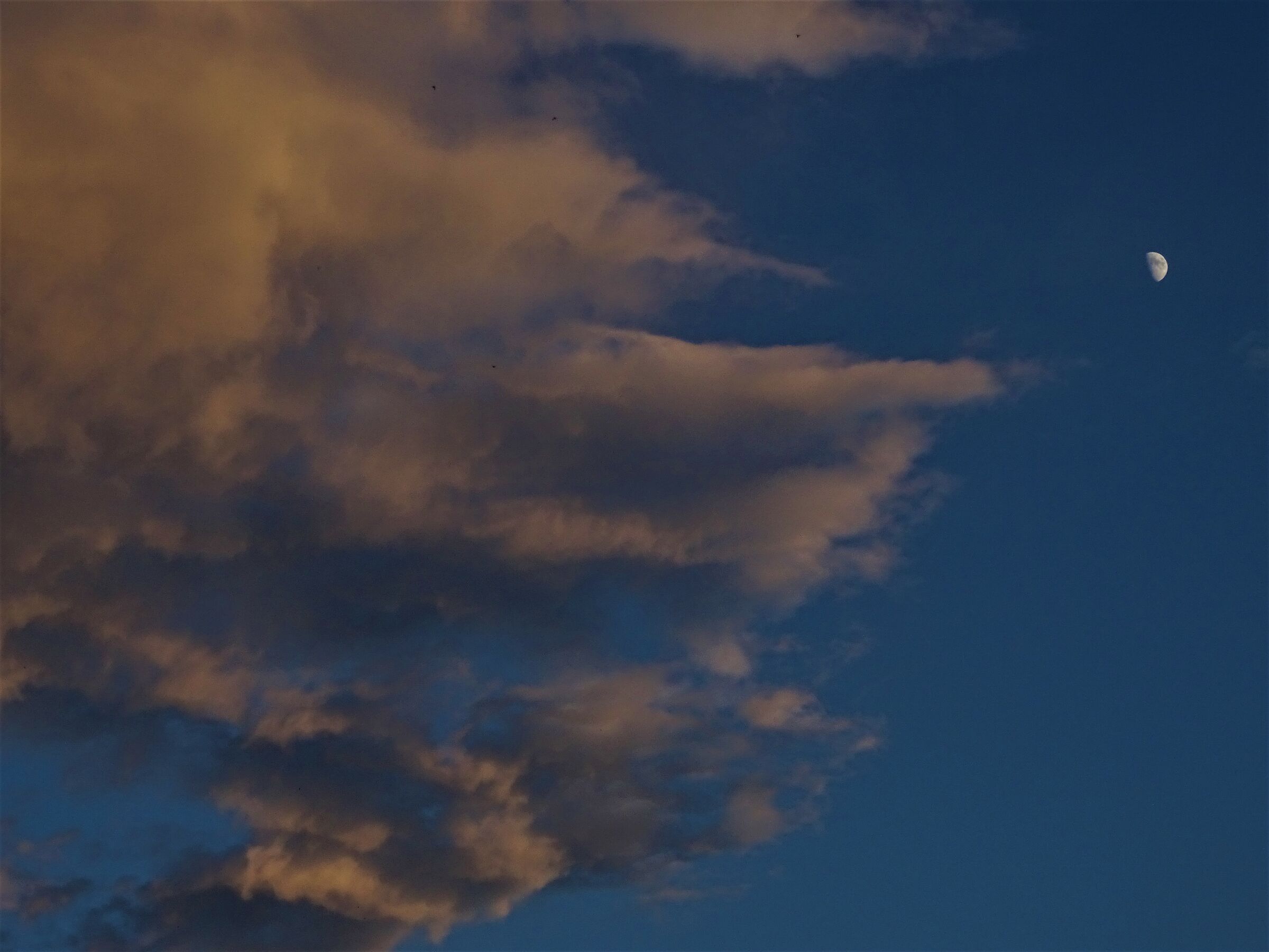 nuvole e luna di luglio..