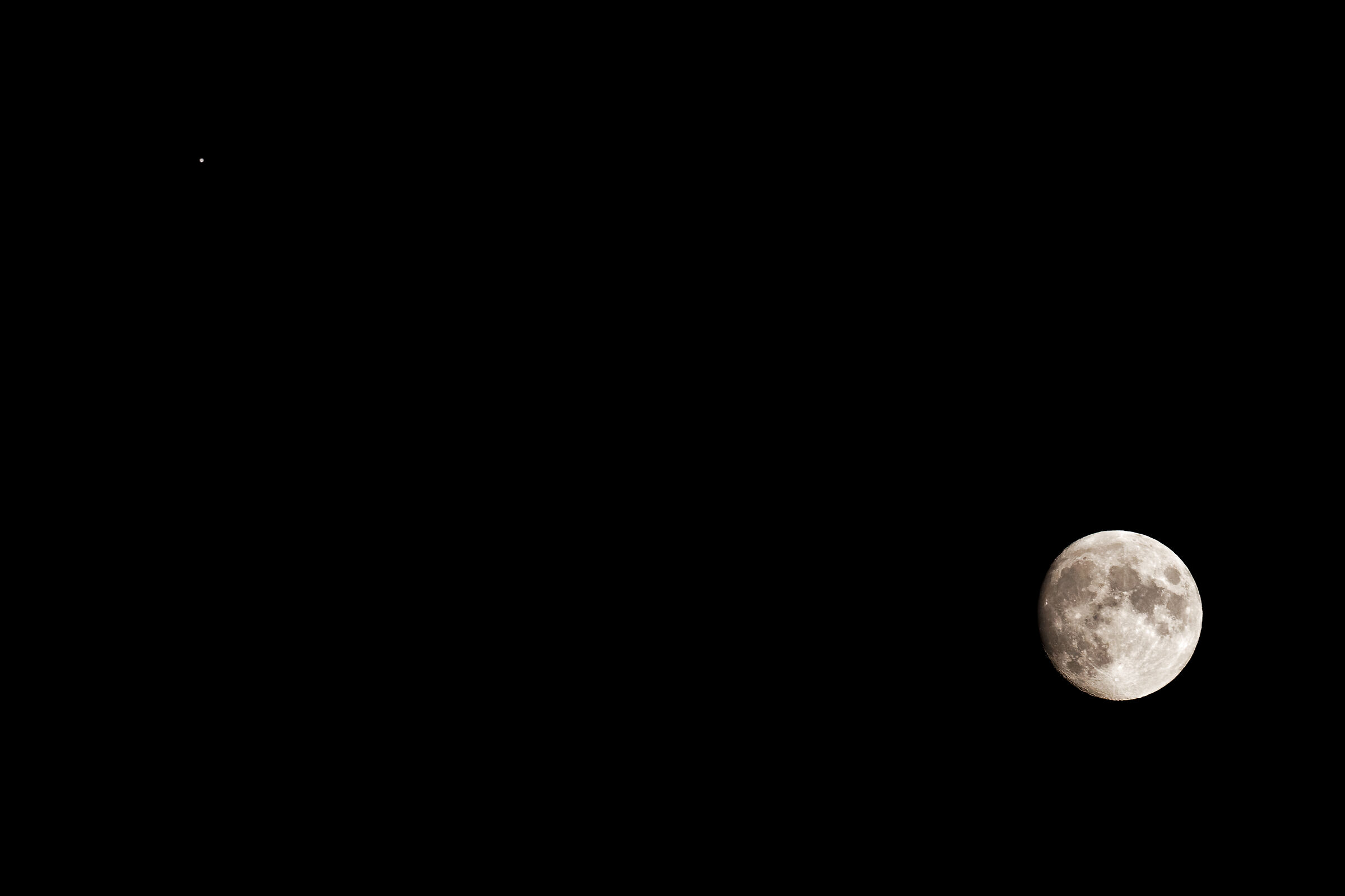 Moon and Jupiter August 1