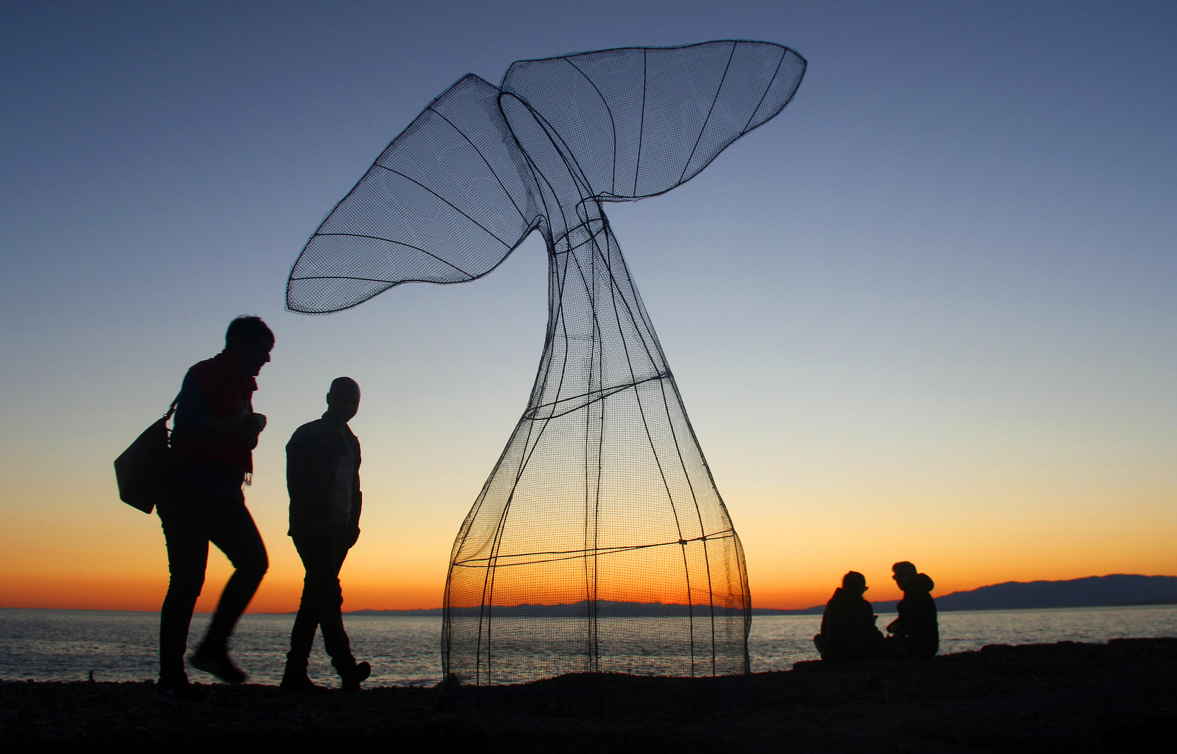 passeggiata al tramonto