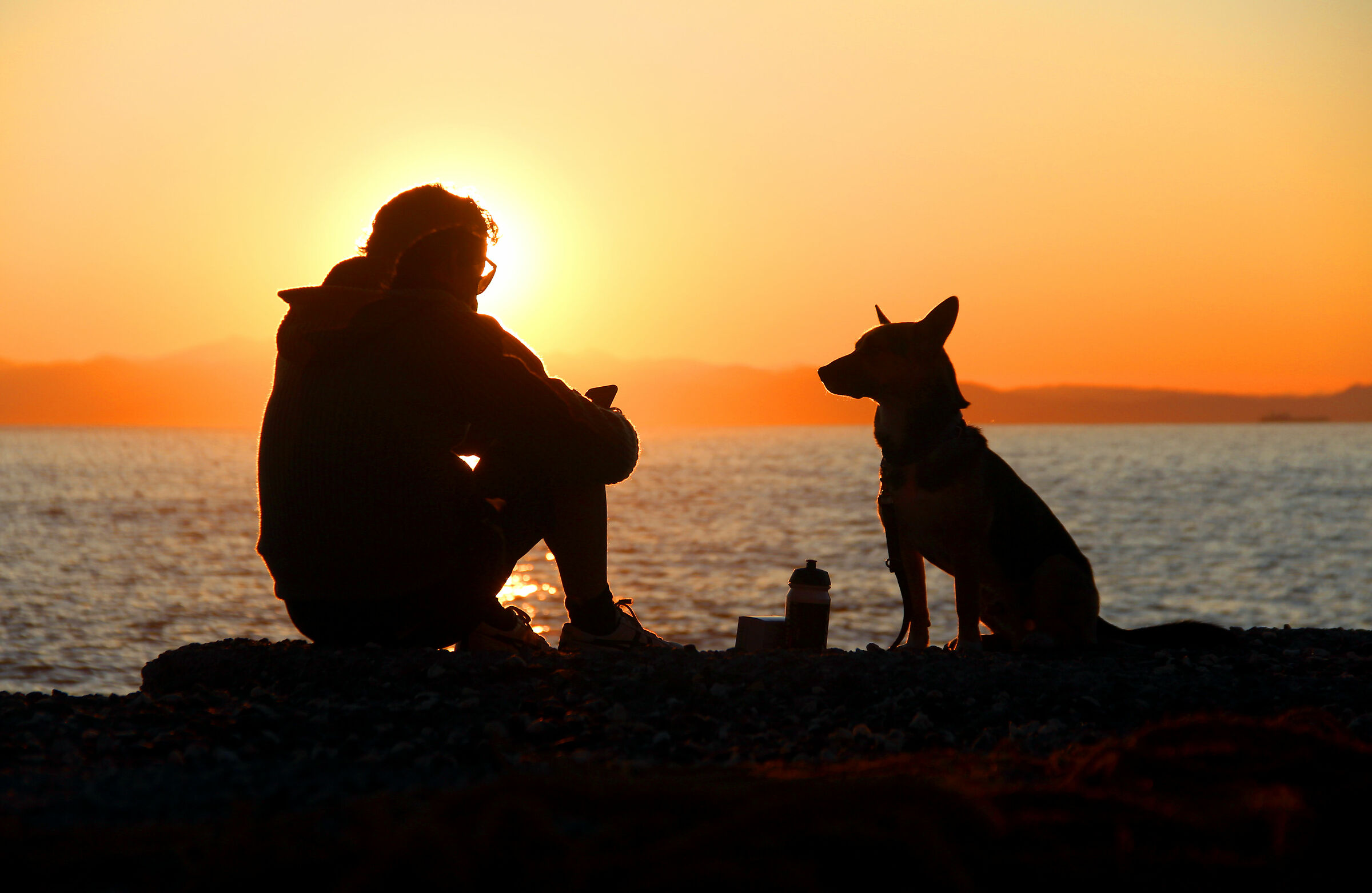 tramonto magico a camogli