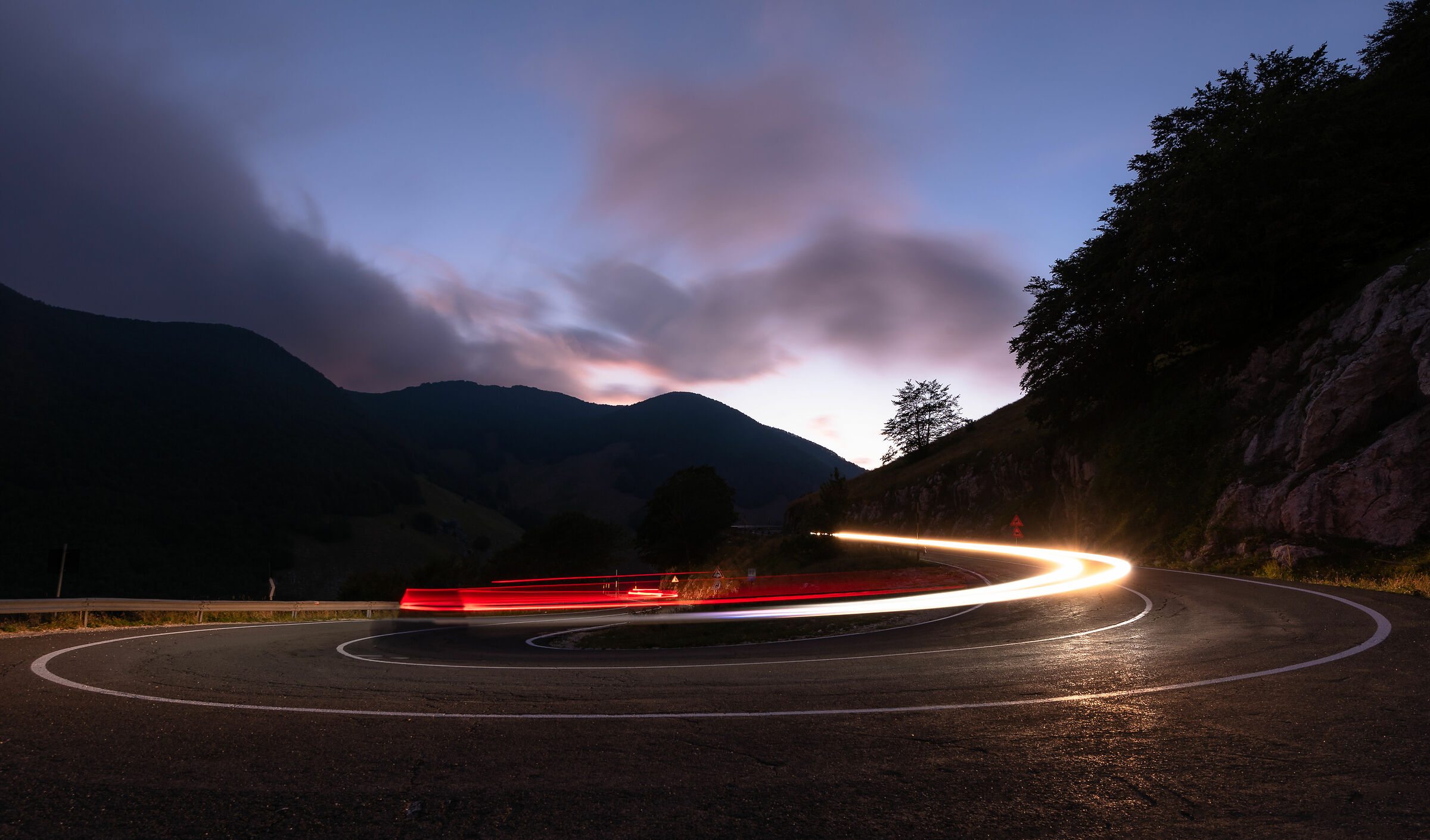 Playing with the lights.