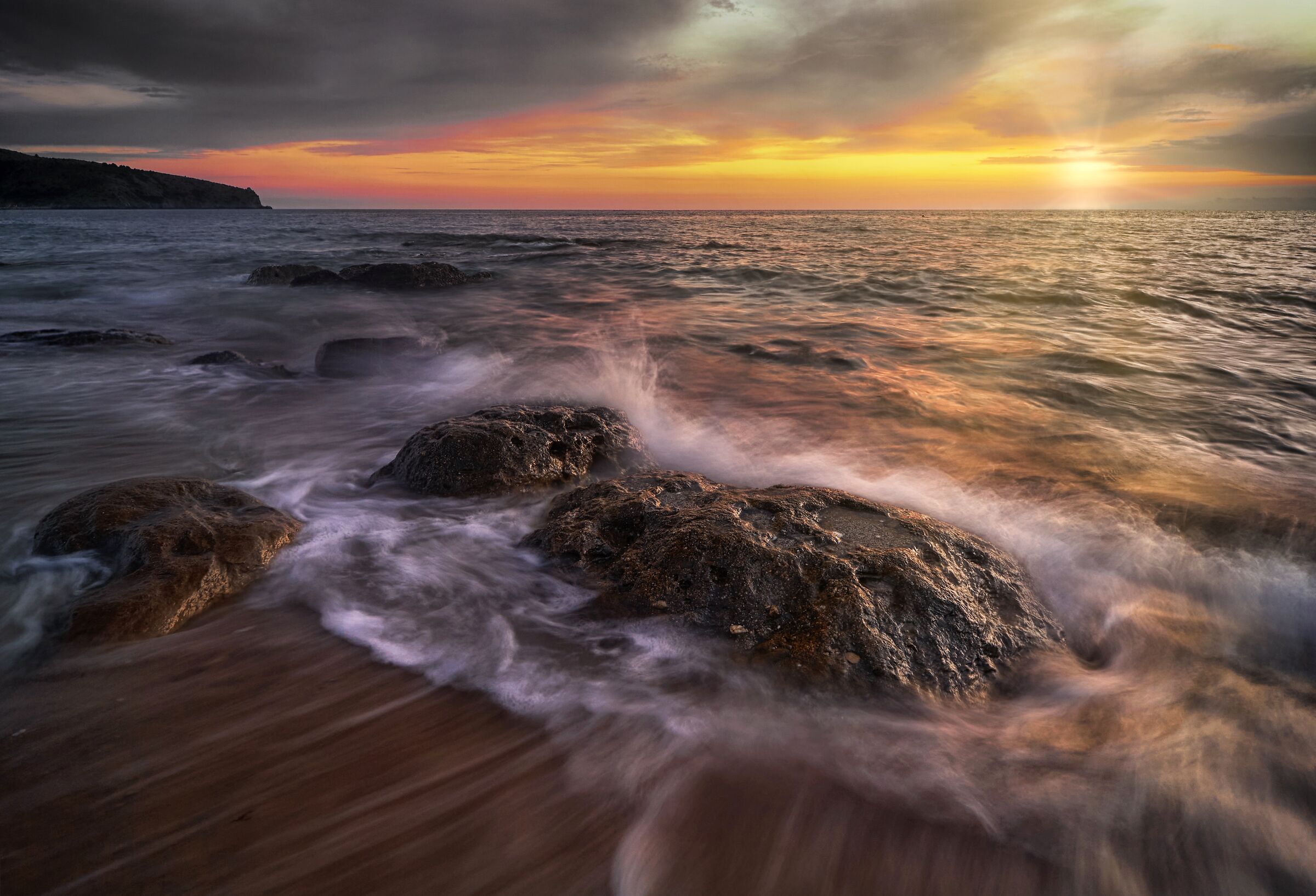 Sunset at Bay of Angels