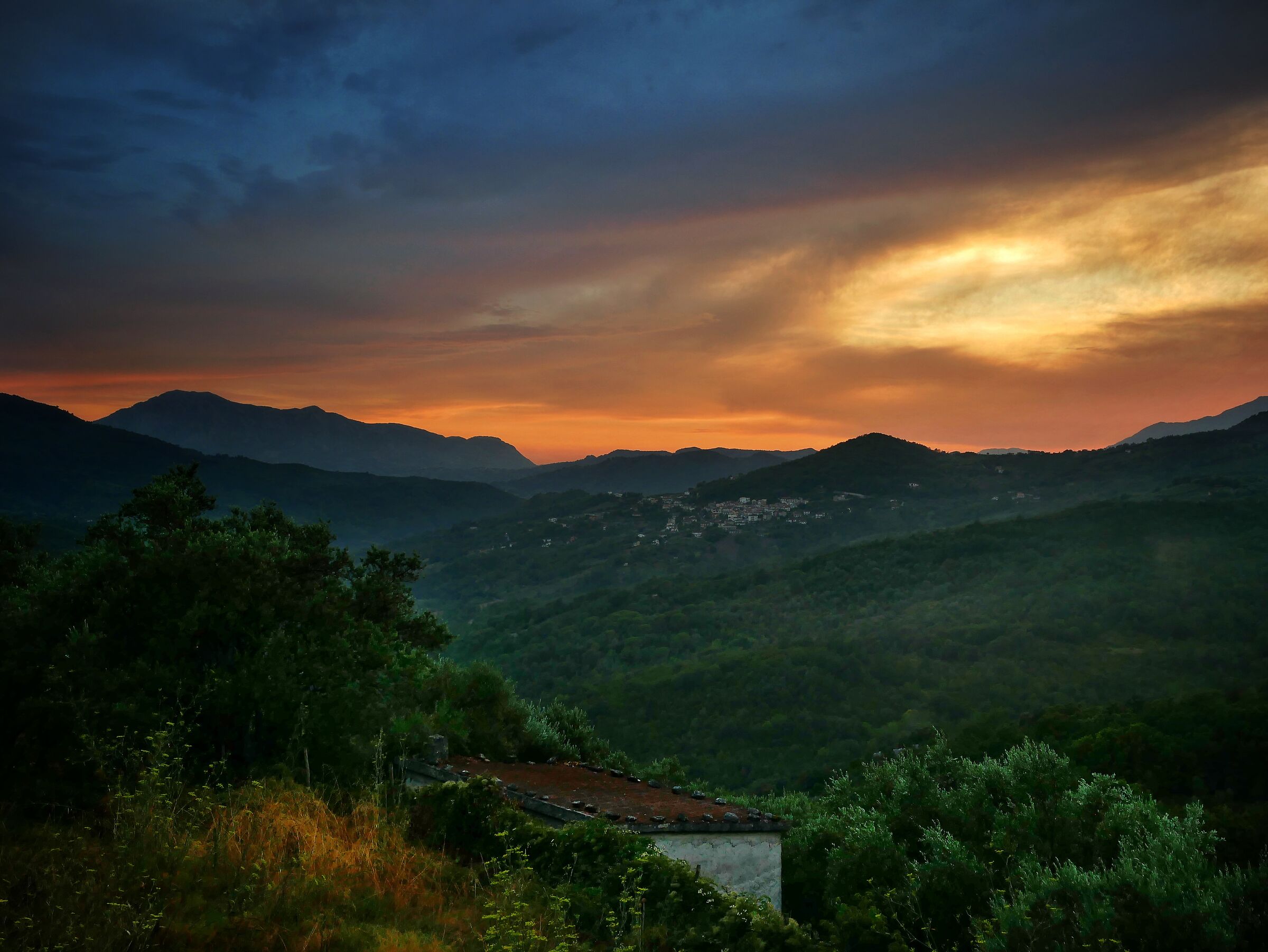 Tramonto a Morigerati