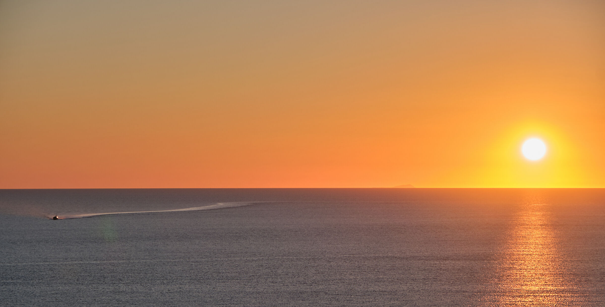 Running away from the sunset....
