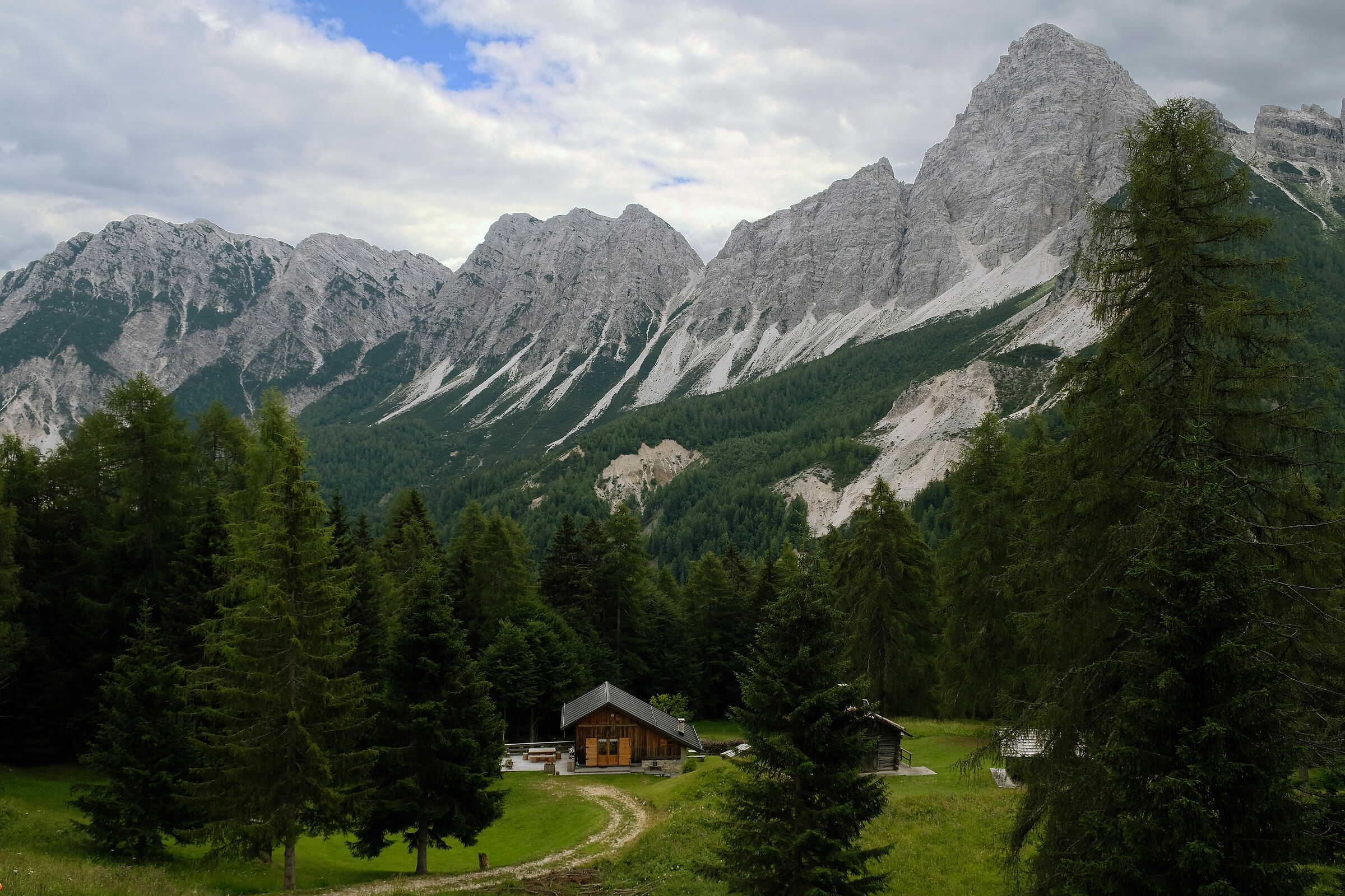 Vista del Sassolungo da Passo Cibiana