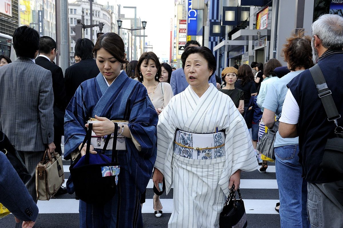 Among the crowd of Ginza