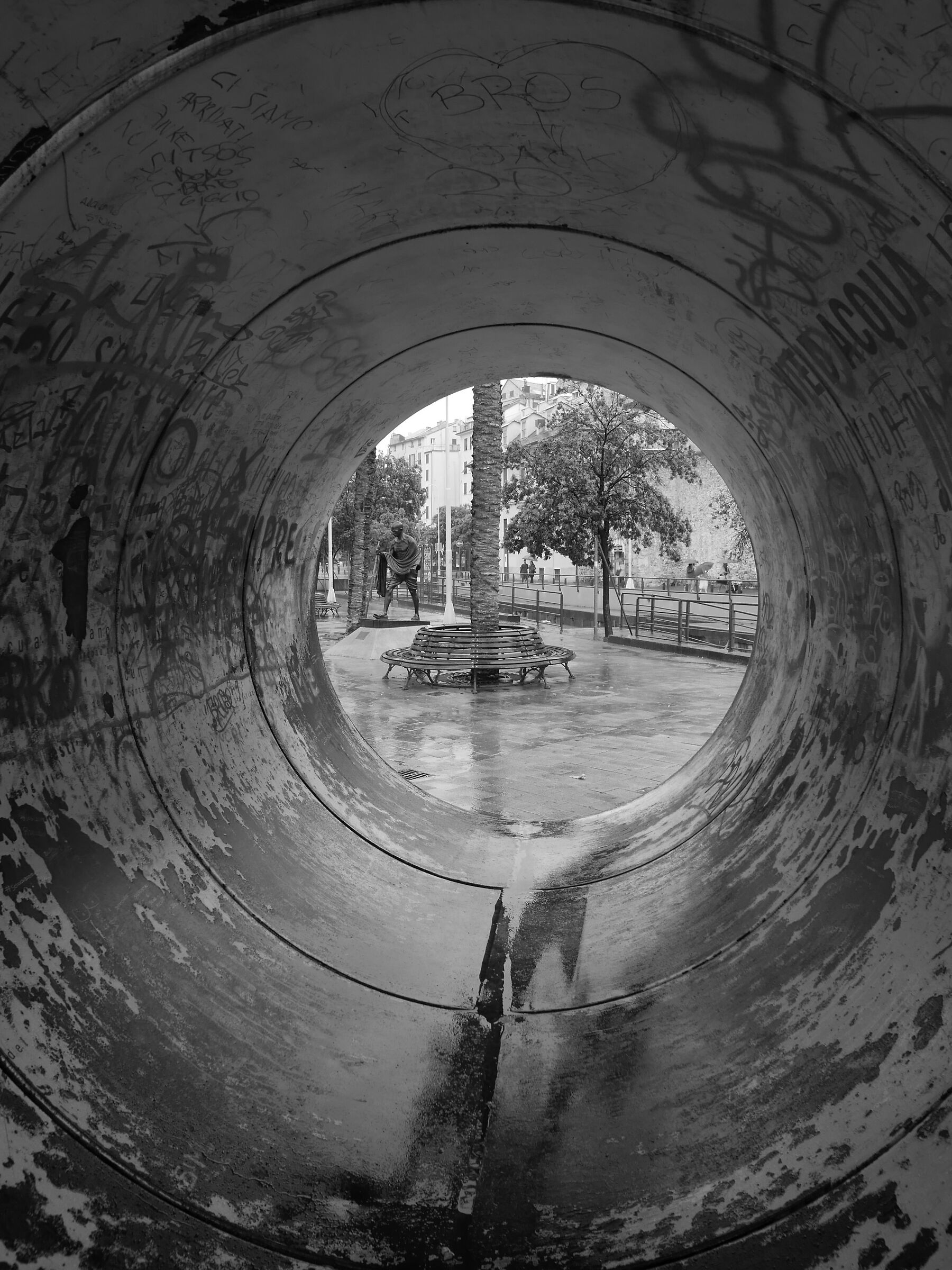 At the end of the tunnel