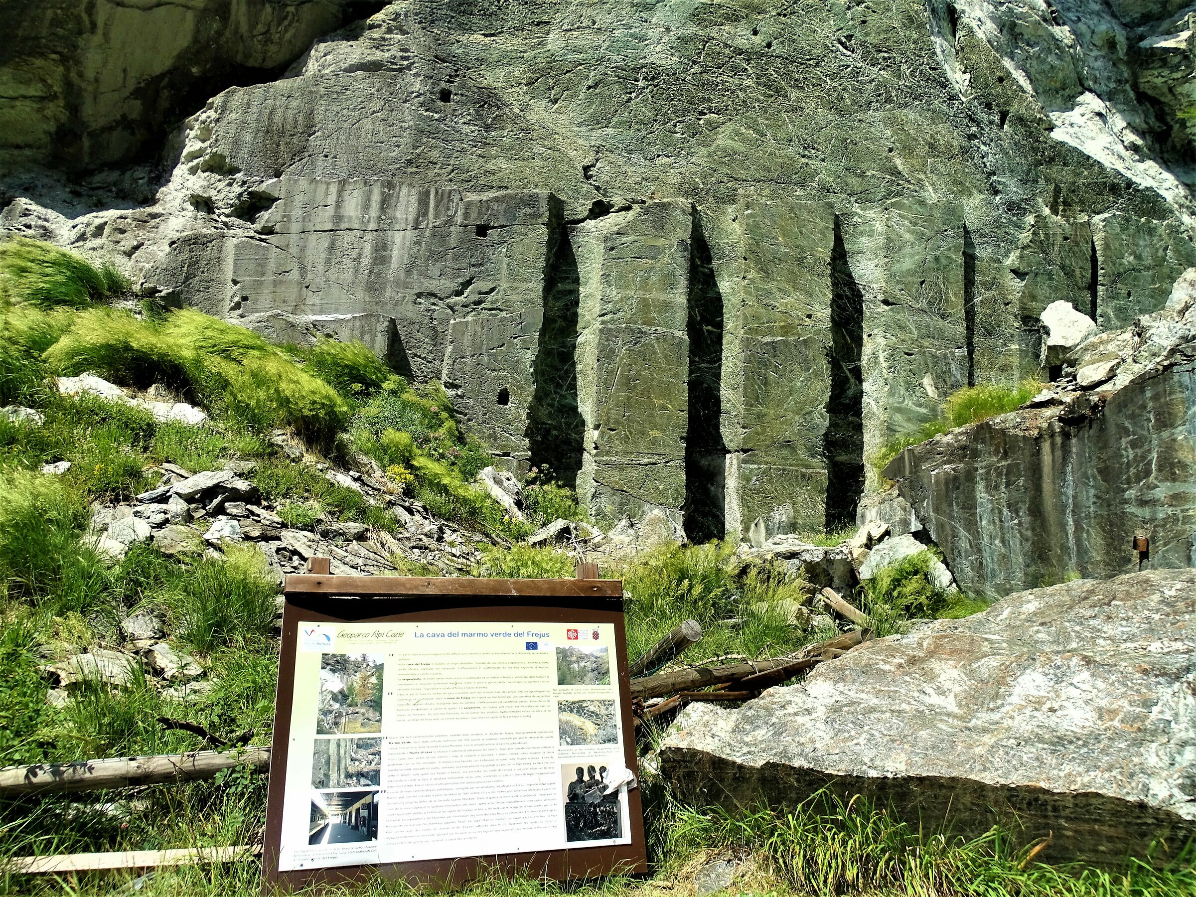 cave di marmo verde a bardonecchia