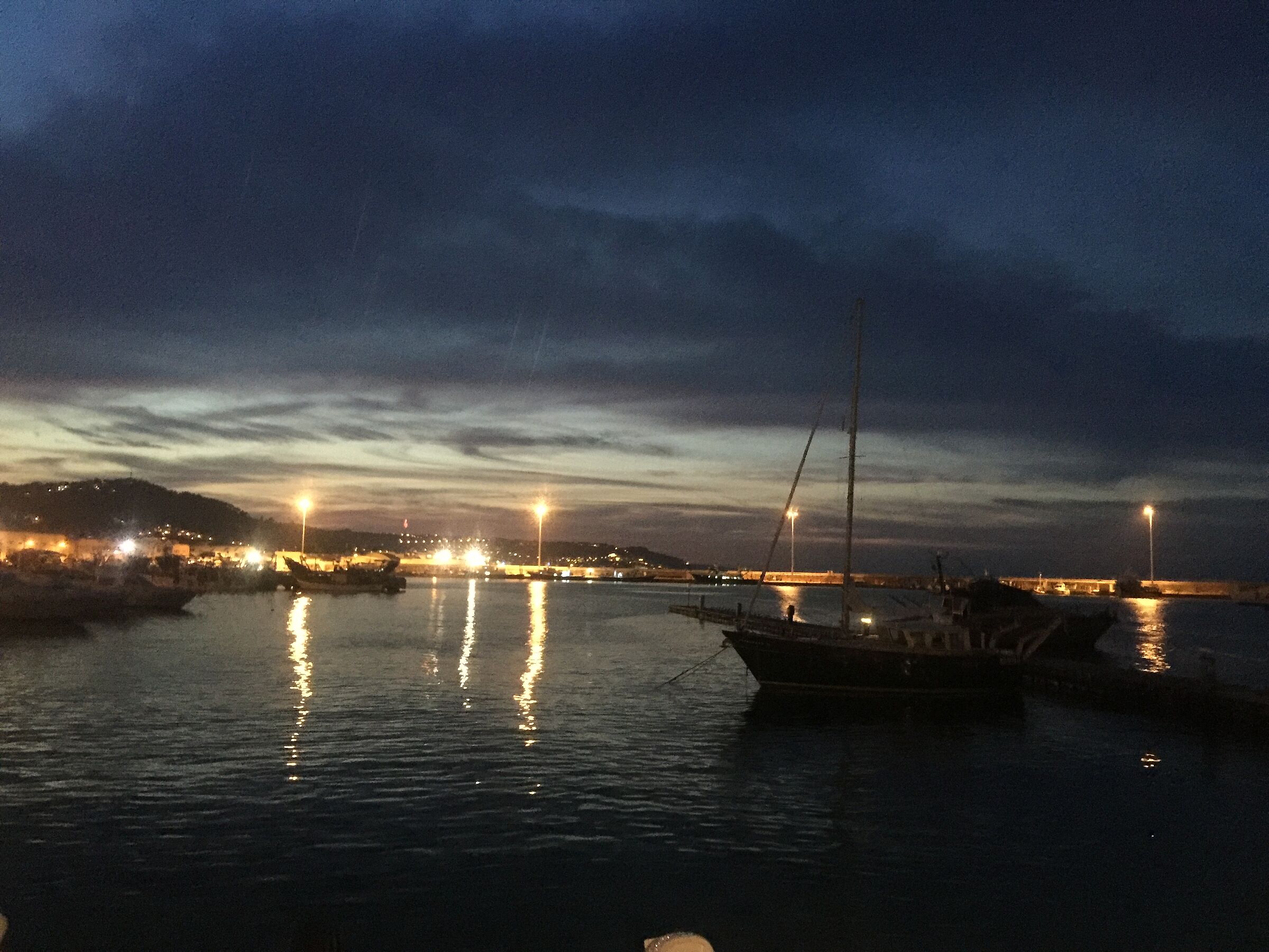 Sunset at the port, St. Benedict of Tronto