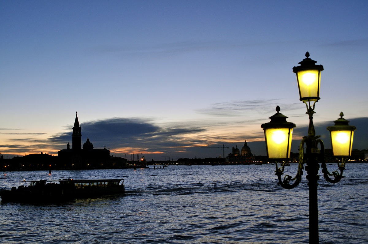 The evening in Venice