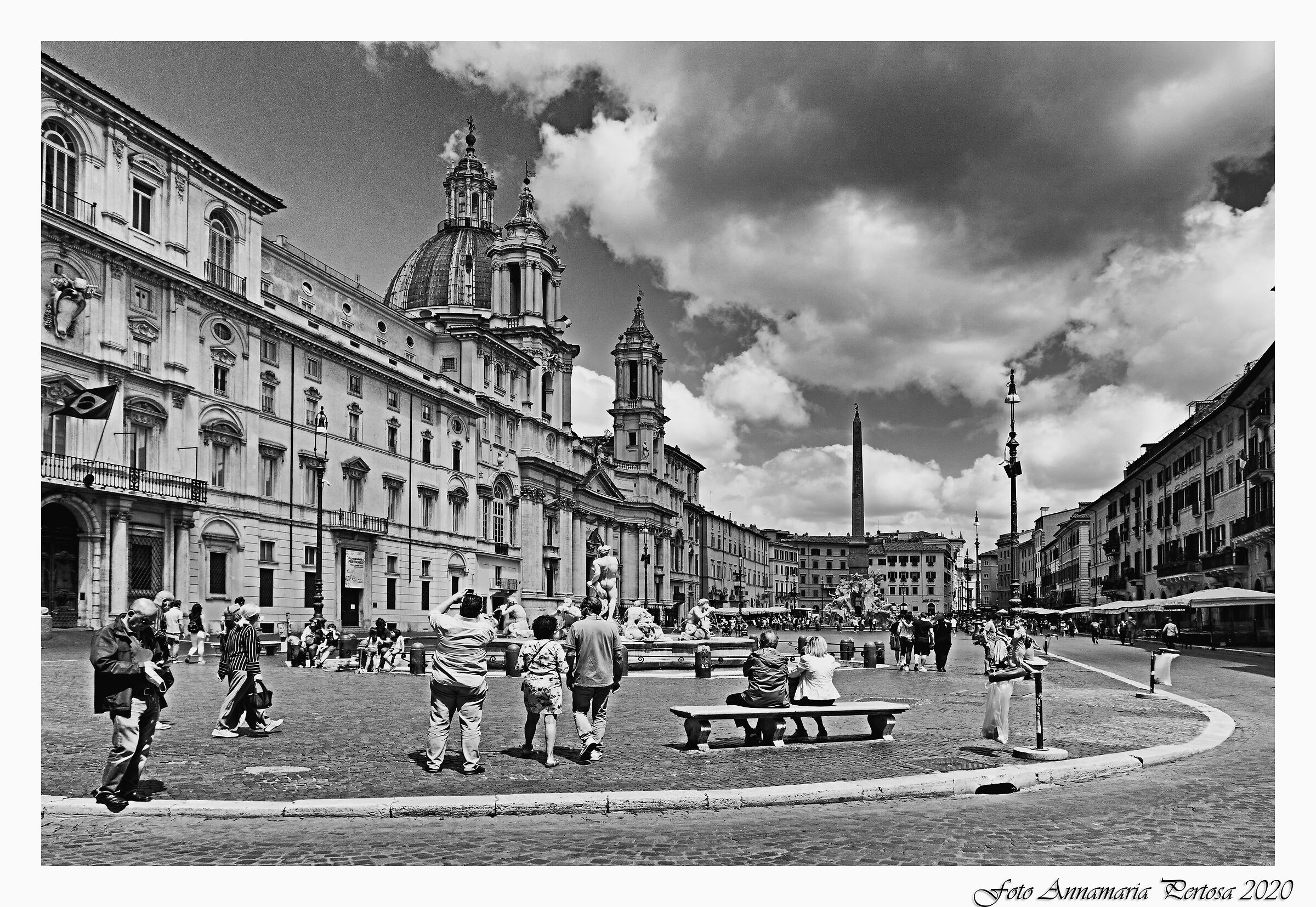 Piazza Navona in epoca covid