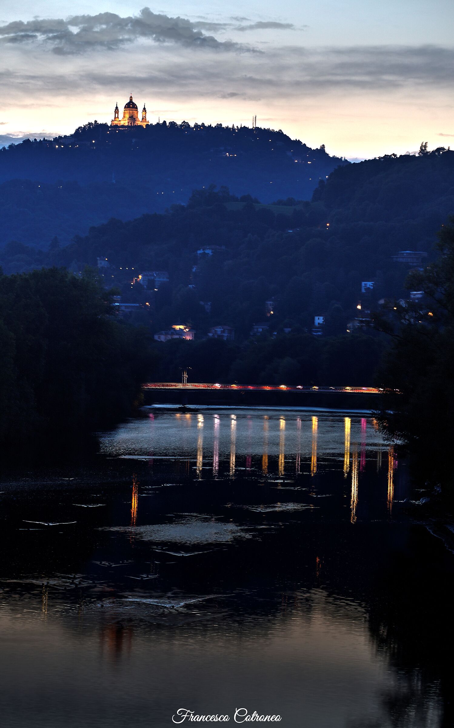 Sunset Superga on the river