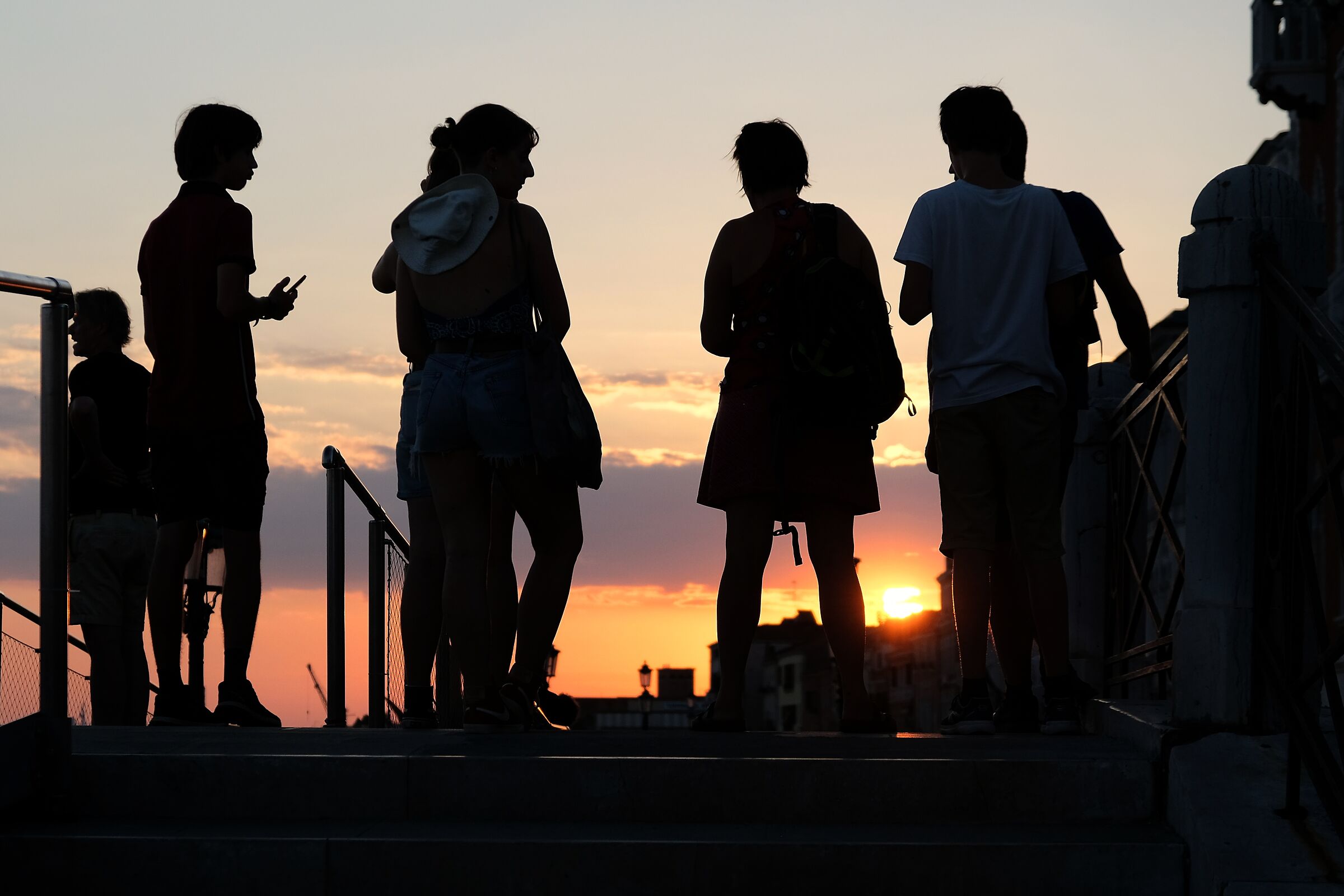 Chiacchierata al tramonto...