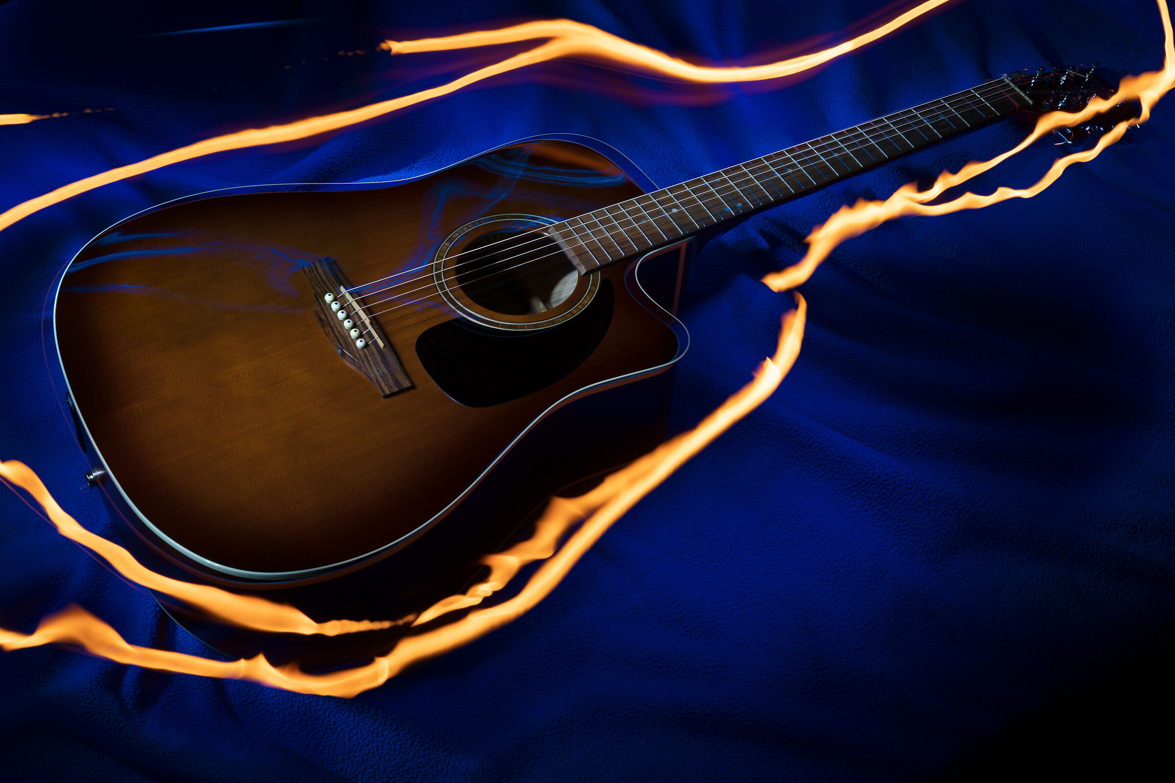 Flaming Guitar