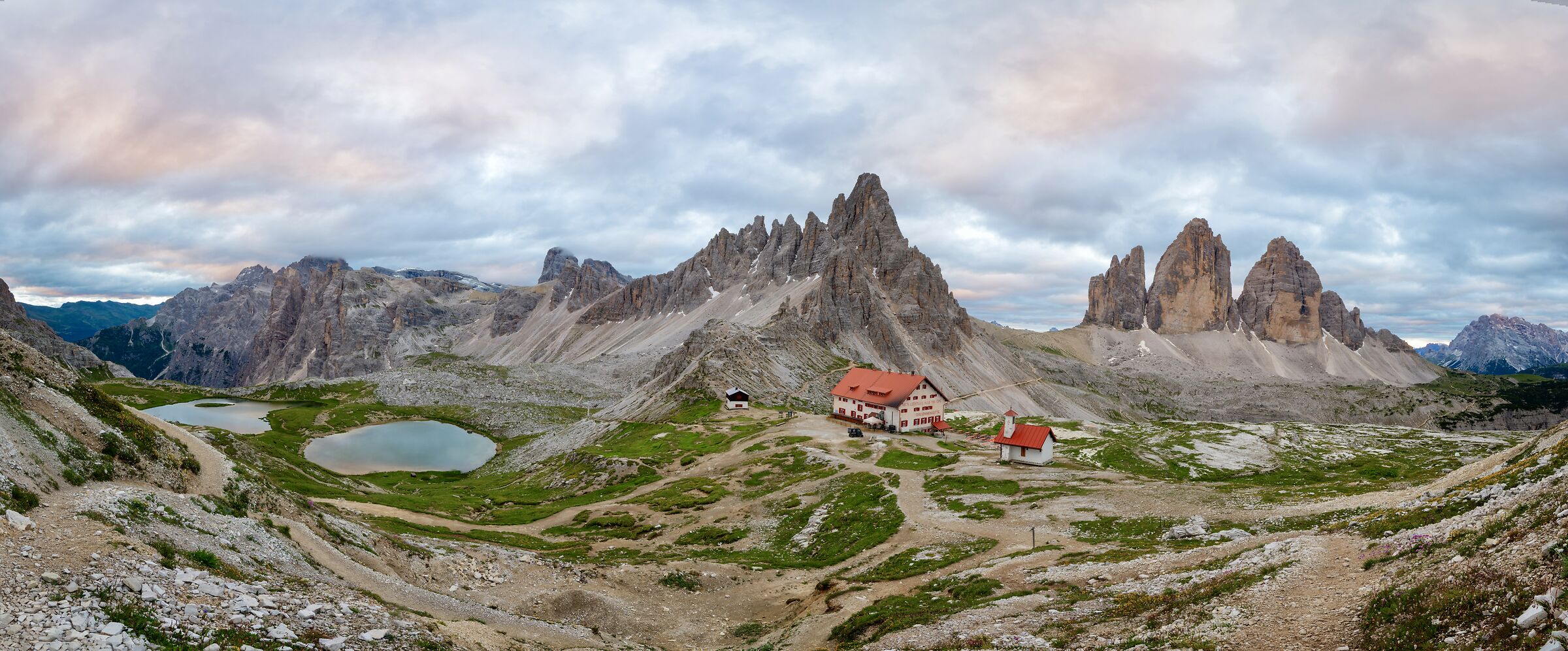 Overview from locatelli hut