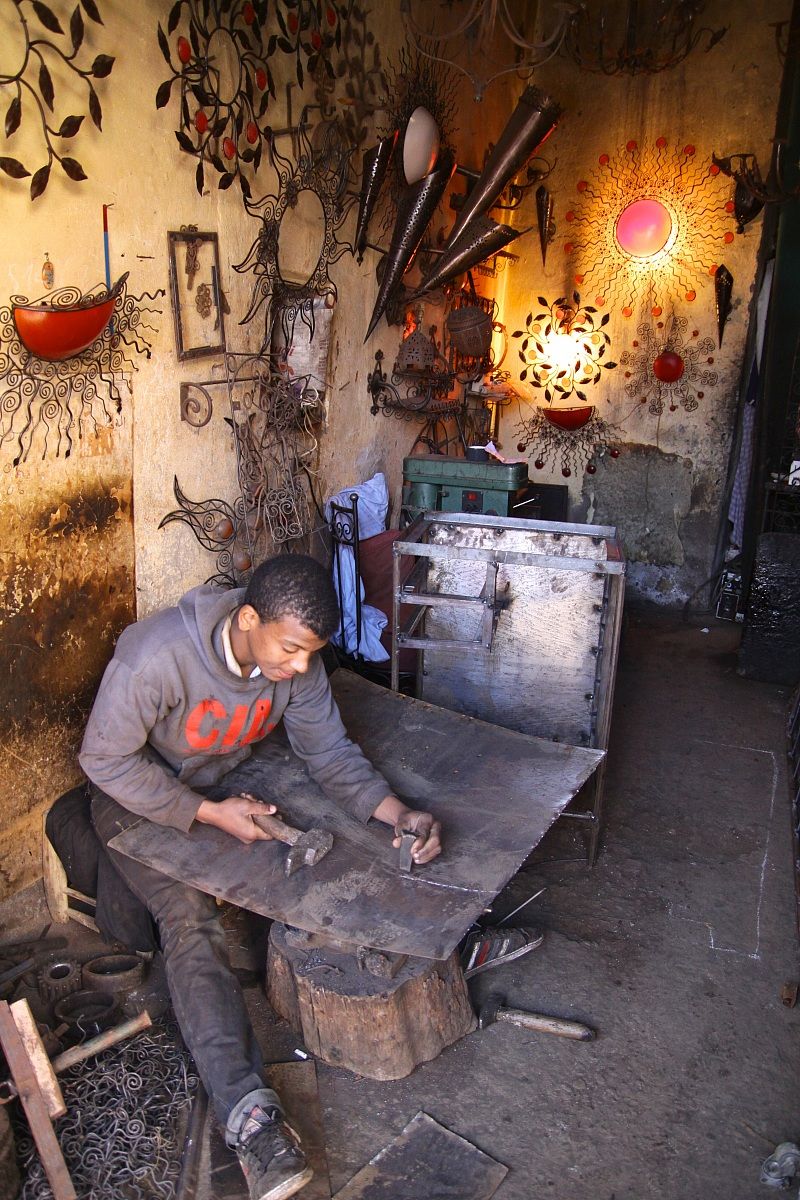Souk dei fabbri Marakesch