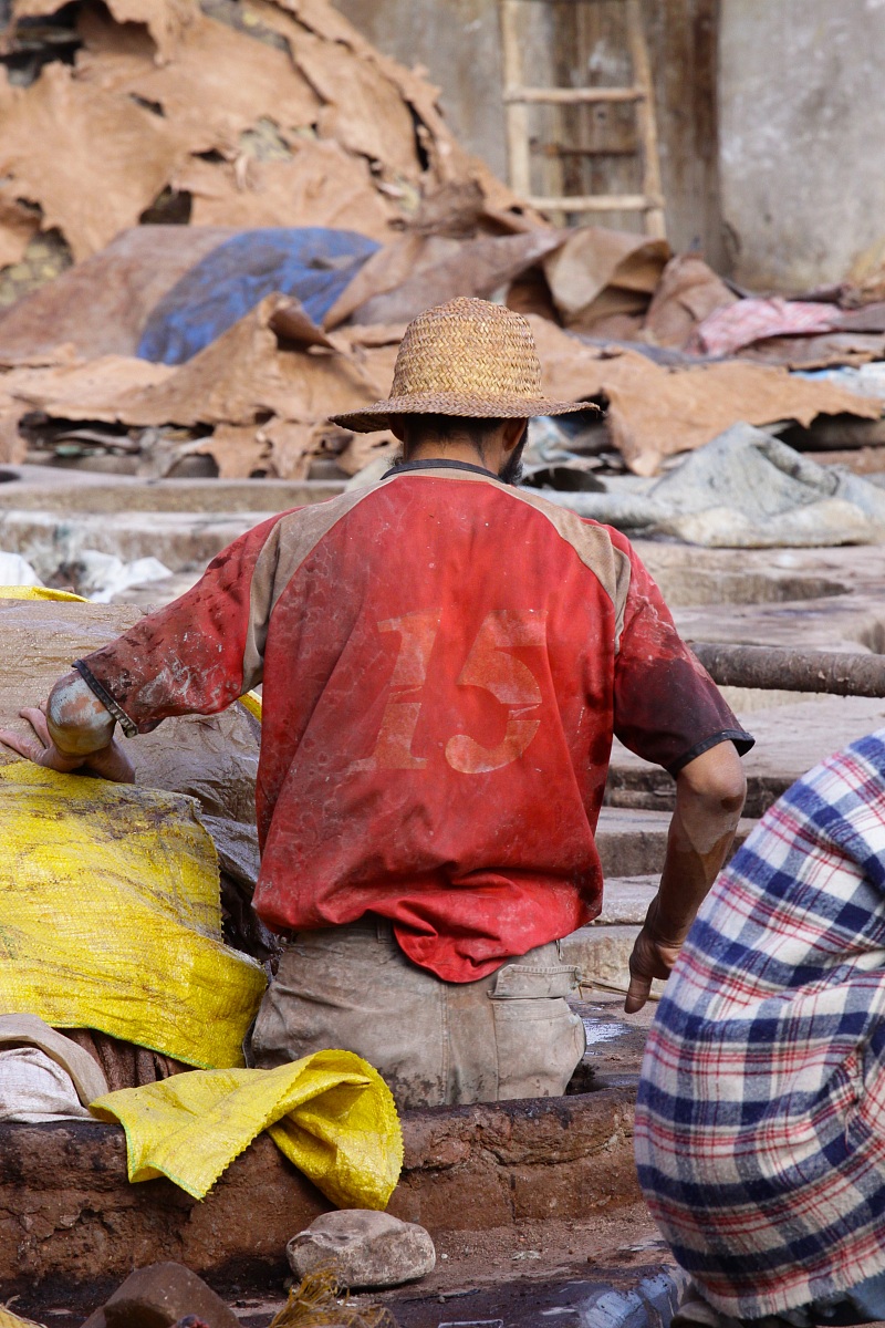 Souk tanners Marakesch