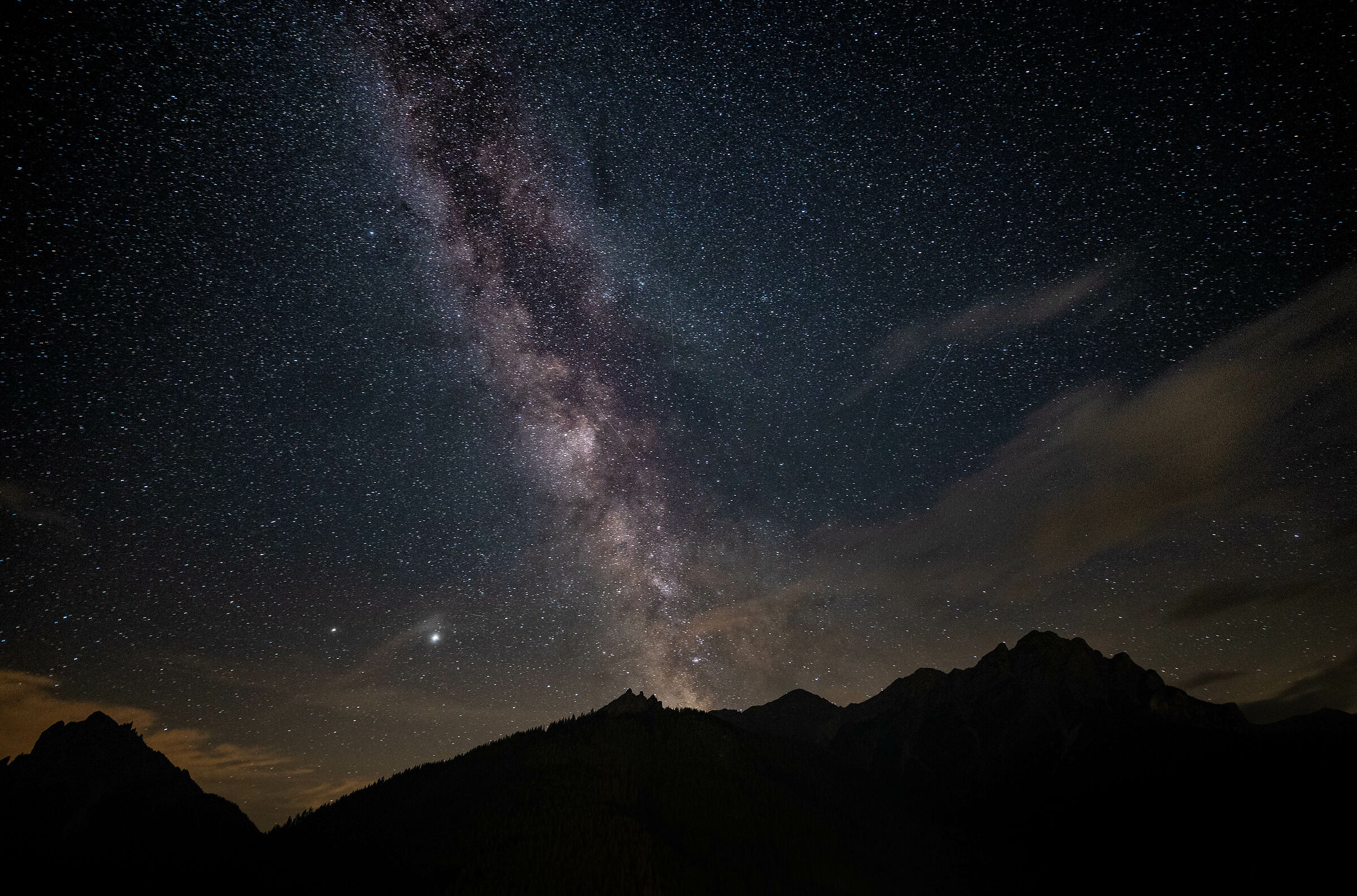 Via lattea su Braies