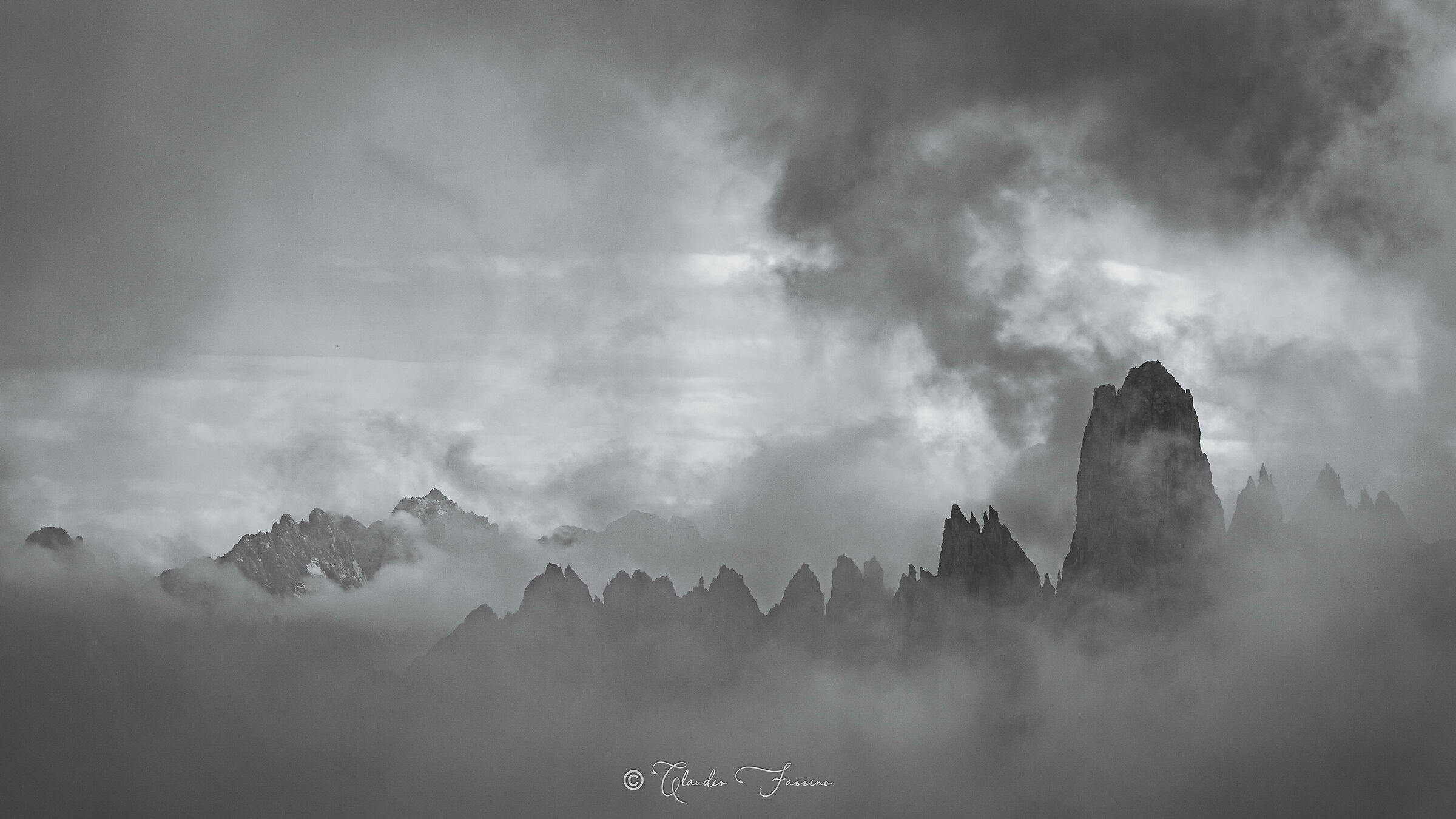 verso le 3 cime: montagne nella nebbia 4