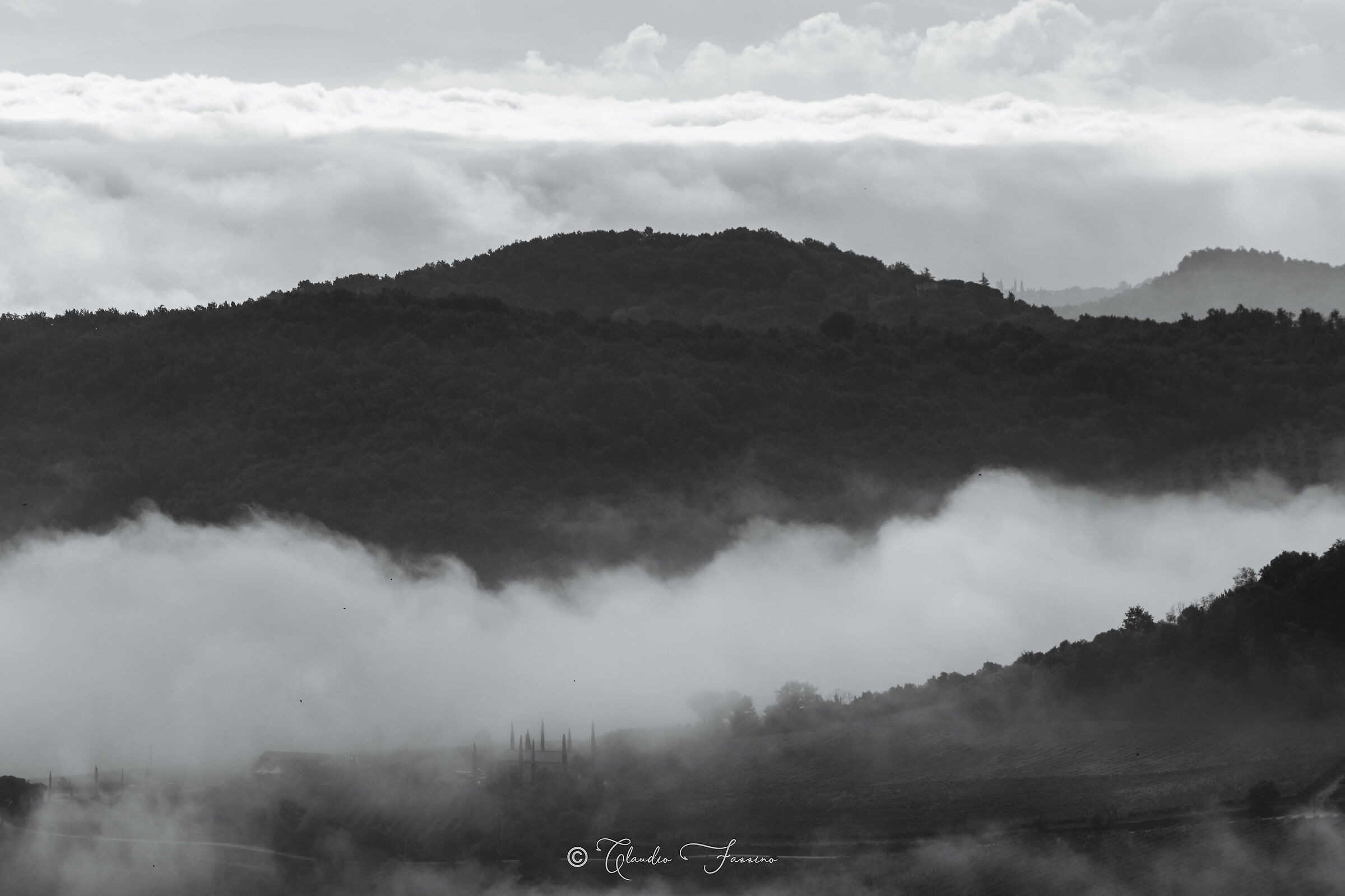 Val d'Orcia: nella nebbia 3