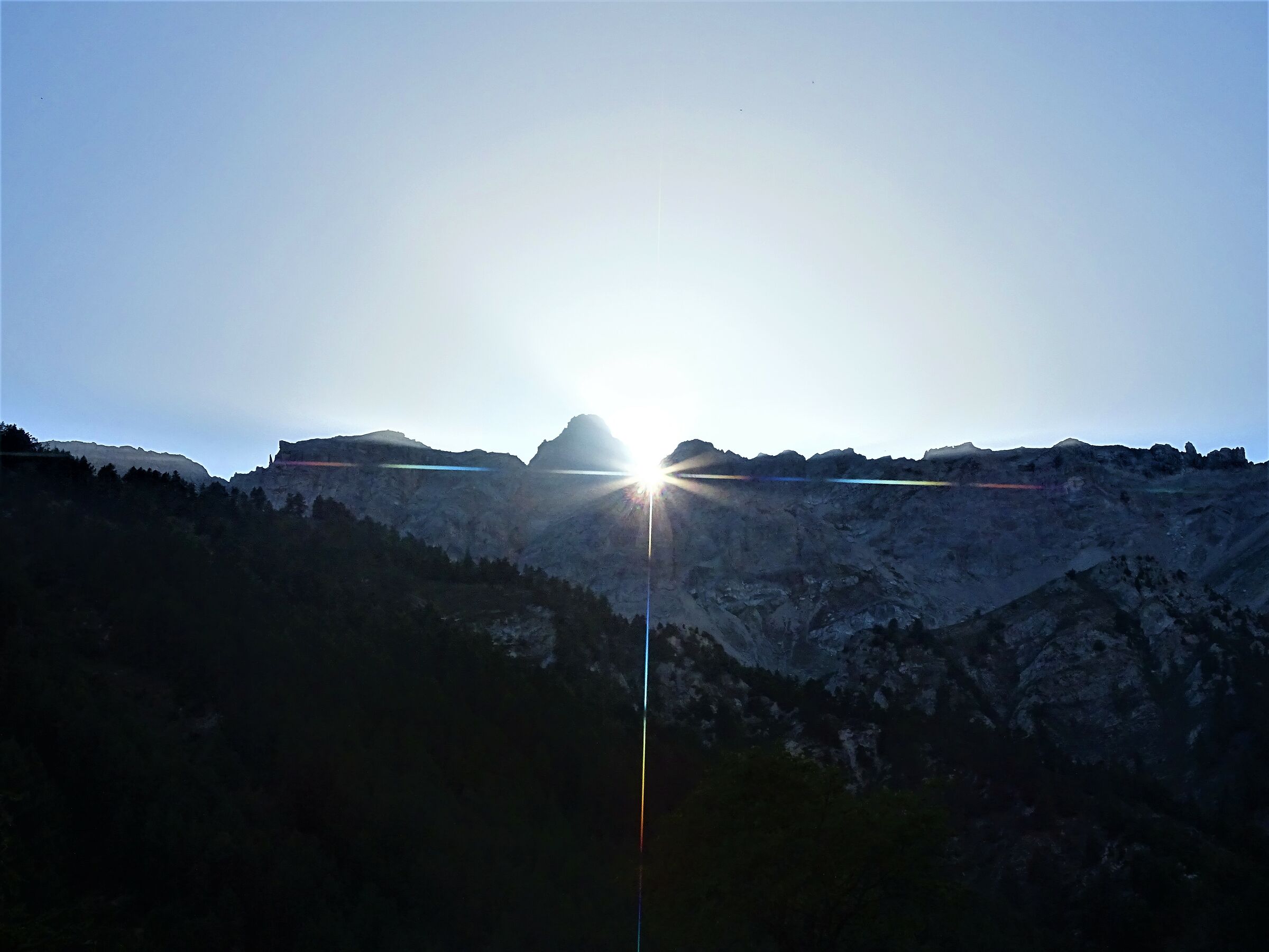 tramonto di montagna