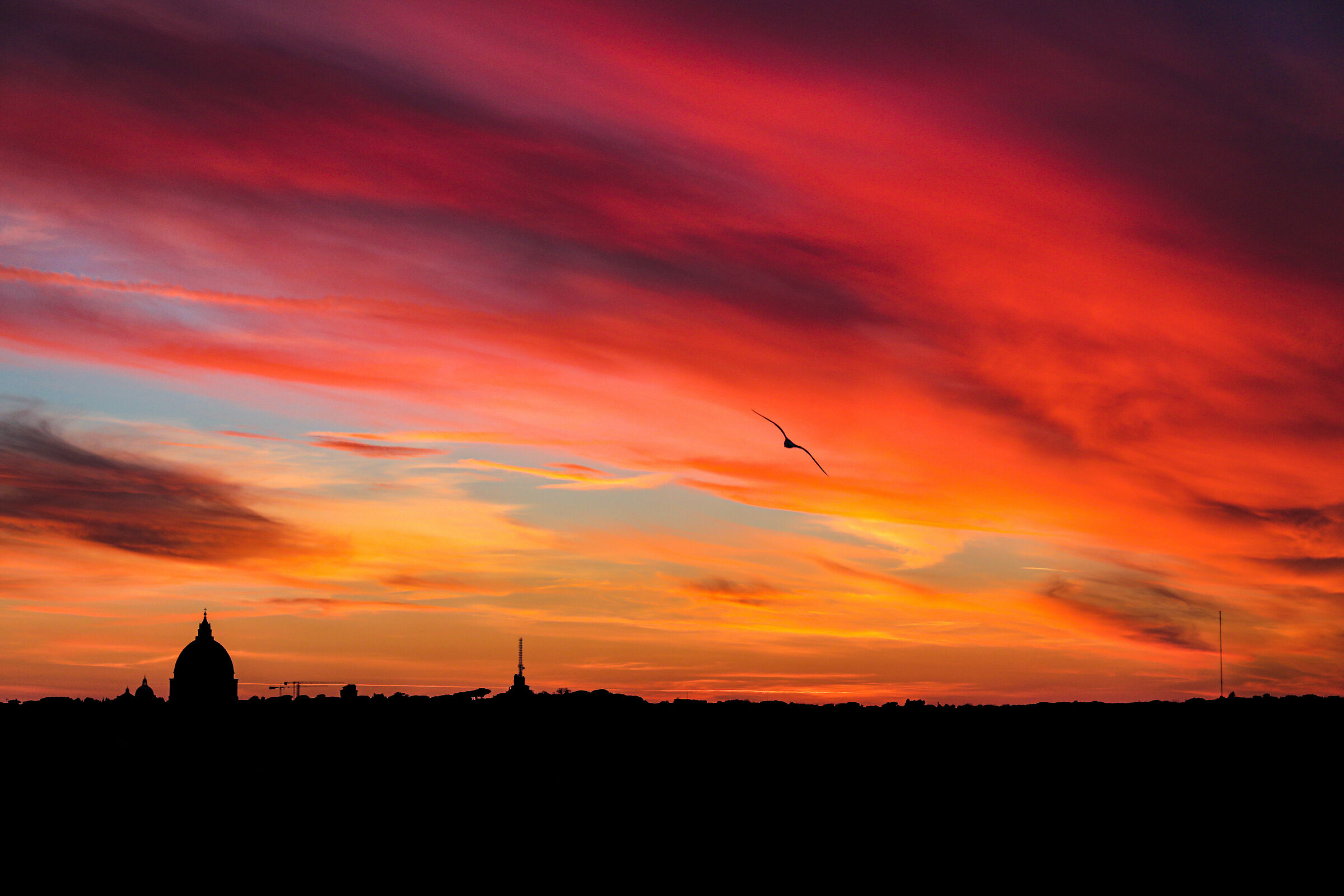 Il cielo va a fuoco!
