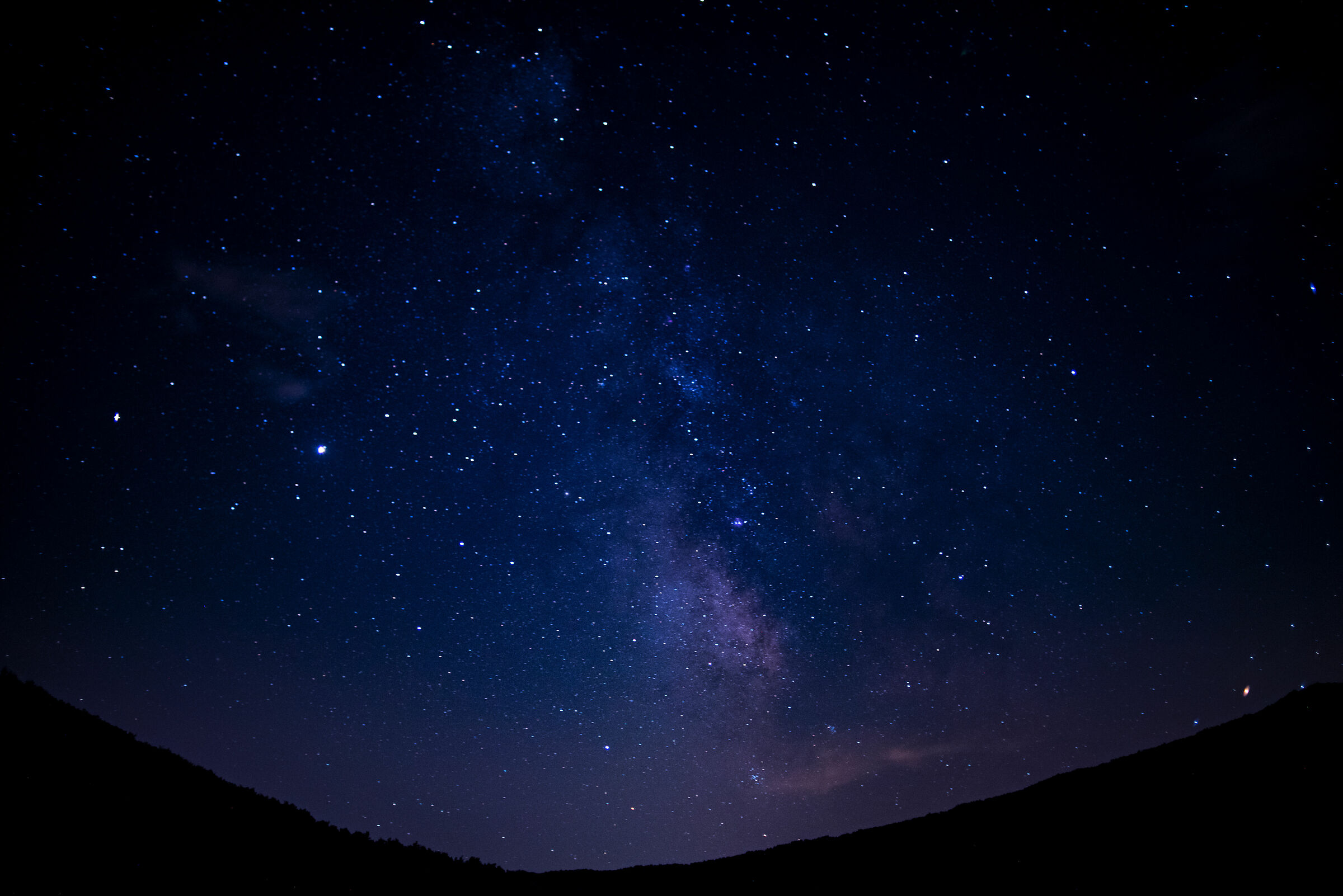 Via lattea vista da Borgorose (Rieti)