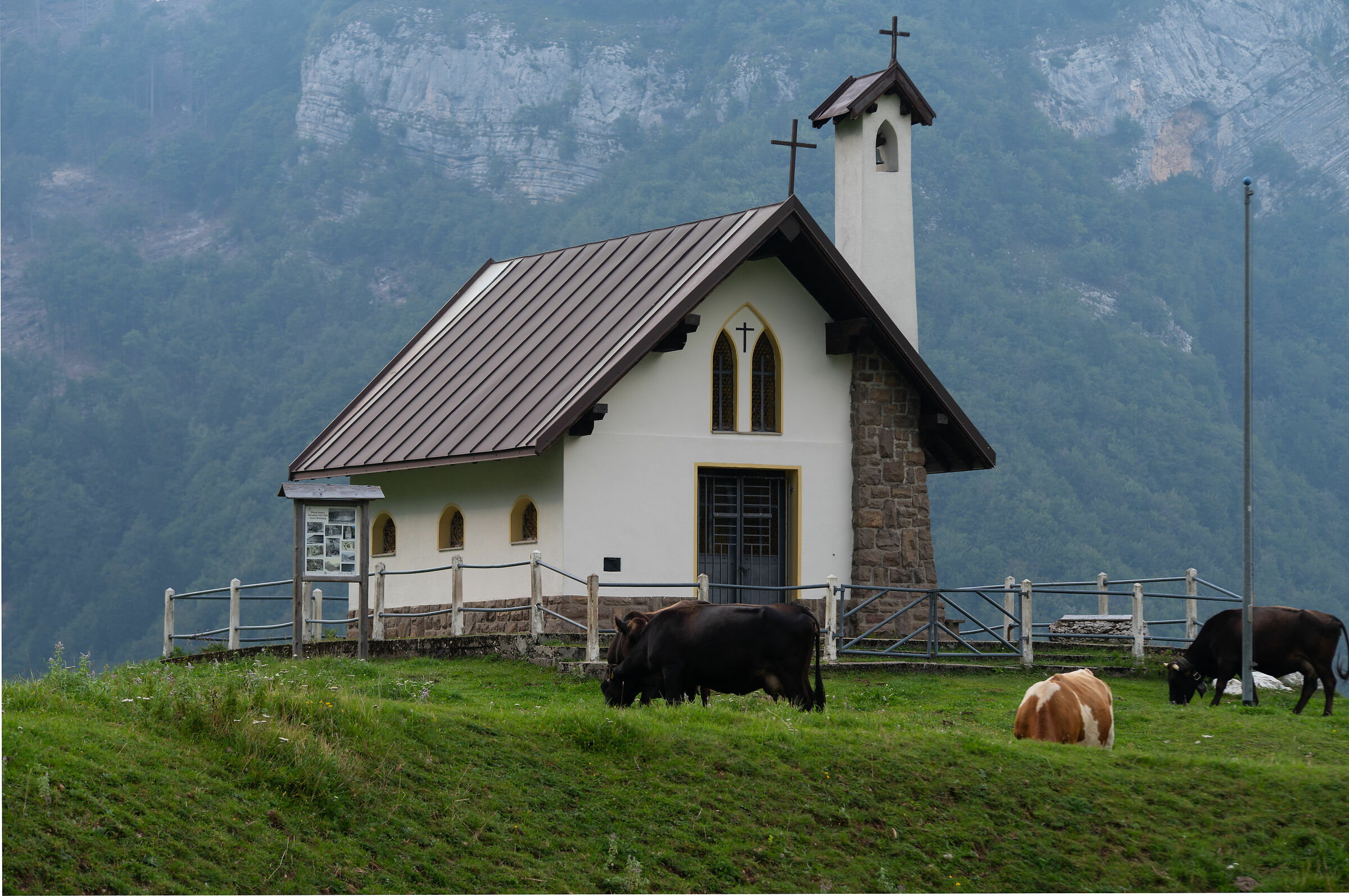 Church with Cows