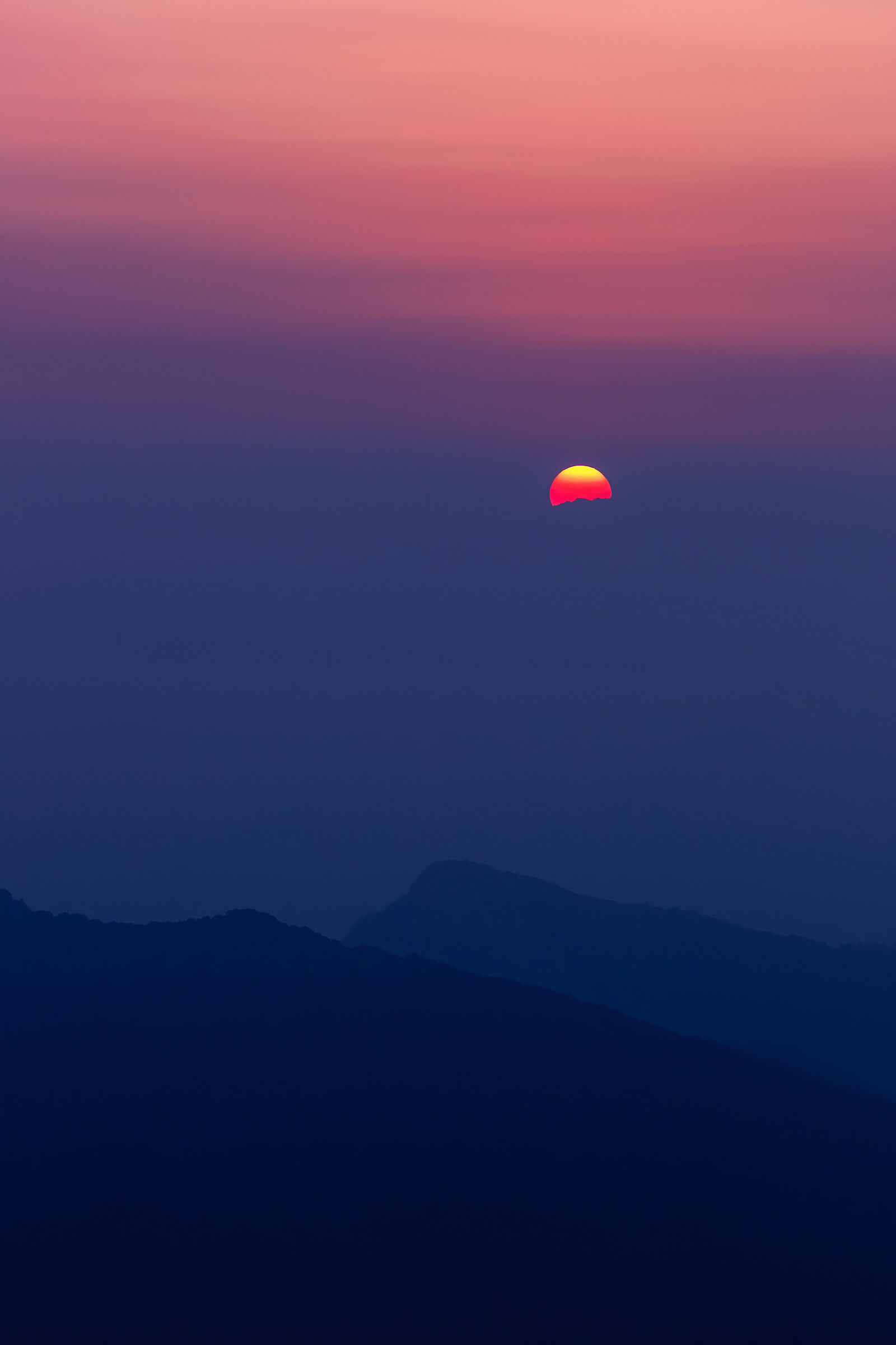 Alba dalla Punta di Mezzo (Campo dei Fiori di Varese)