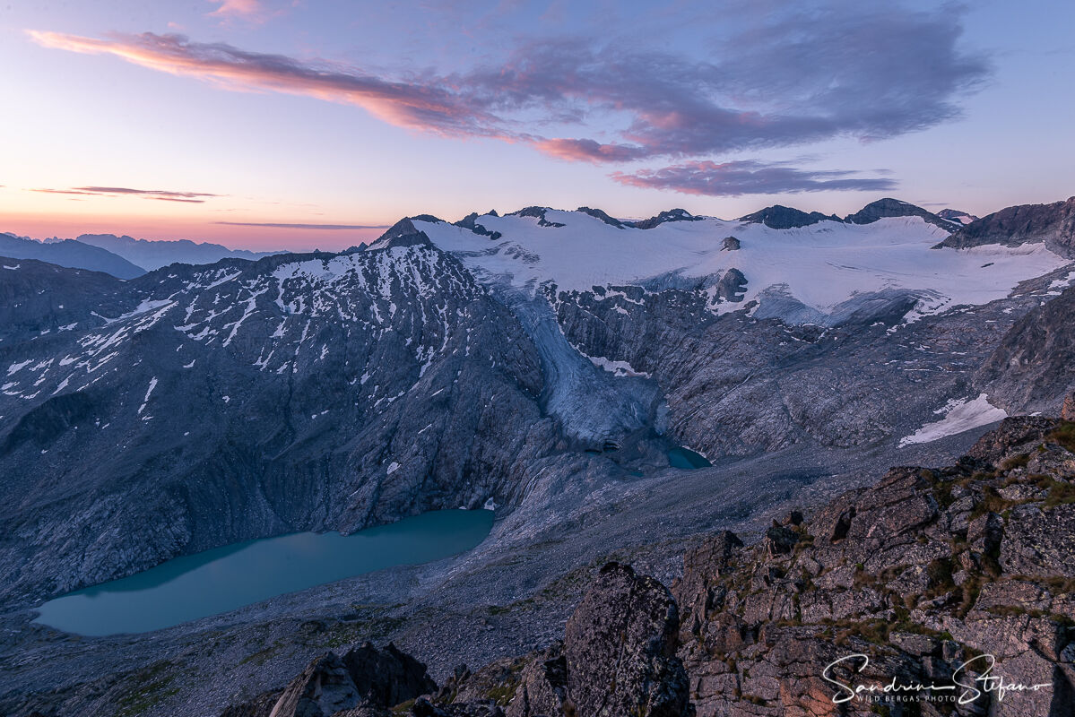 Alba sulla Vedretta del Pisgana