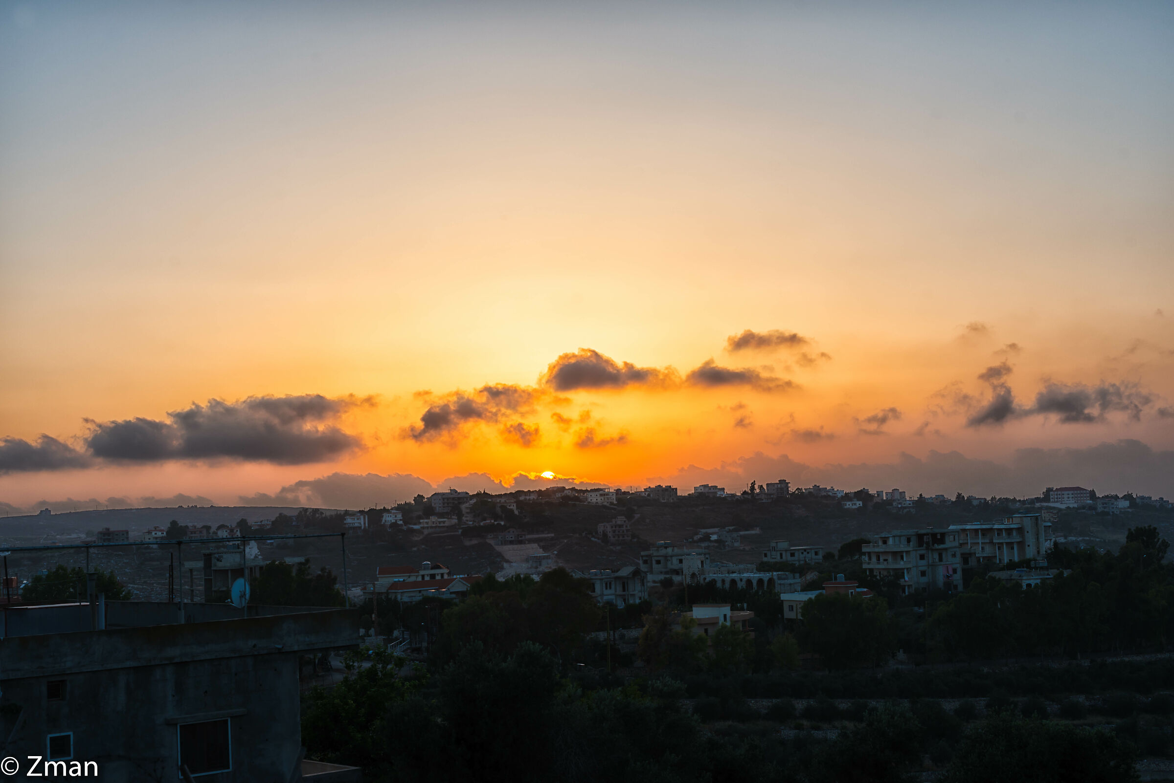 Tramonto , Luci della Città