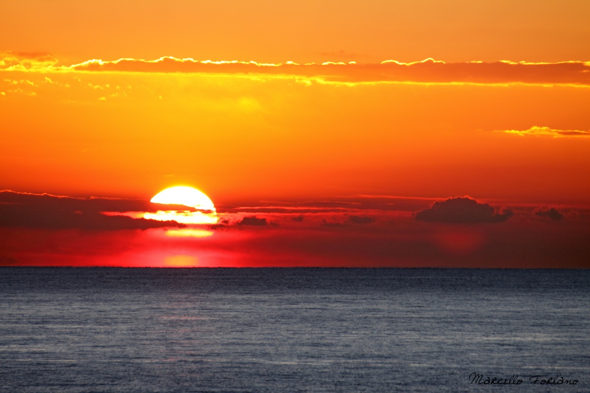 il cielo si infuoca....