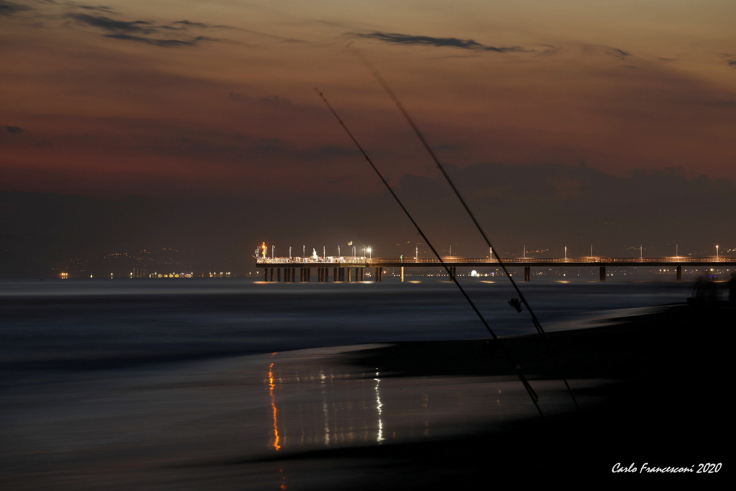 Tonfano Pontile By Night