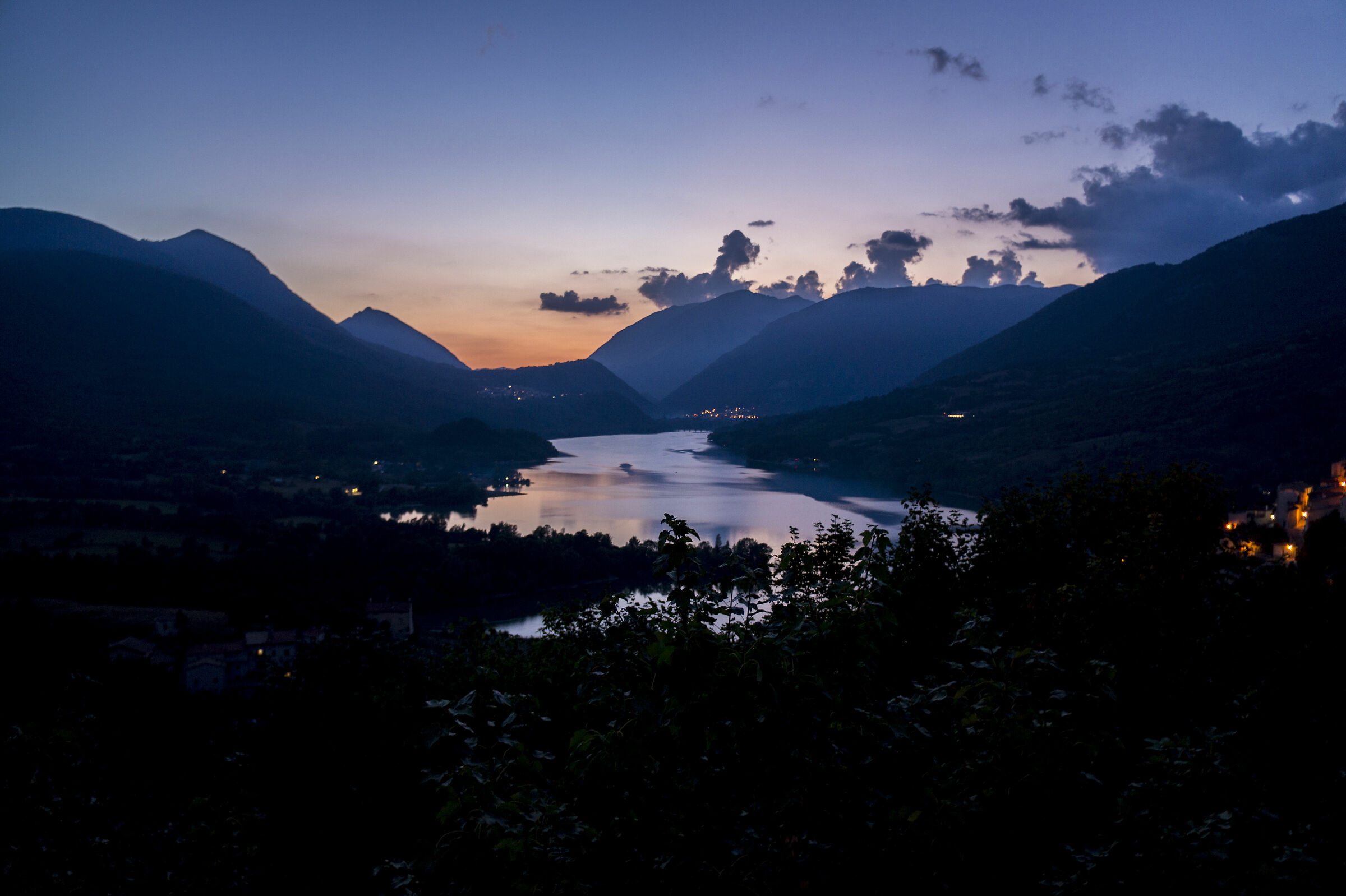 Tramonto sul Lago di Barrea