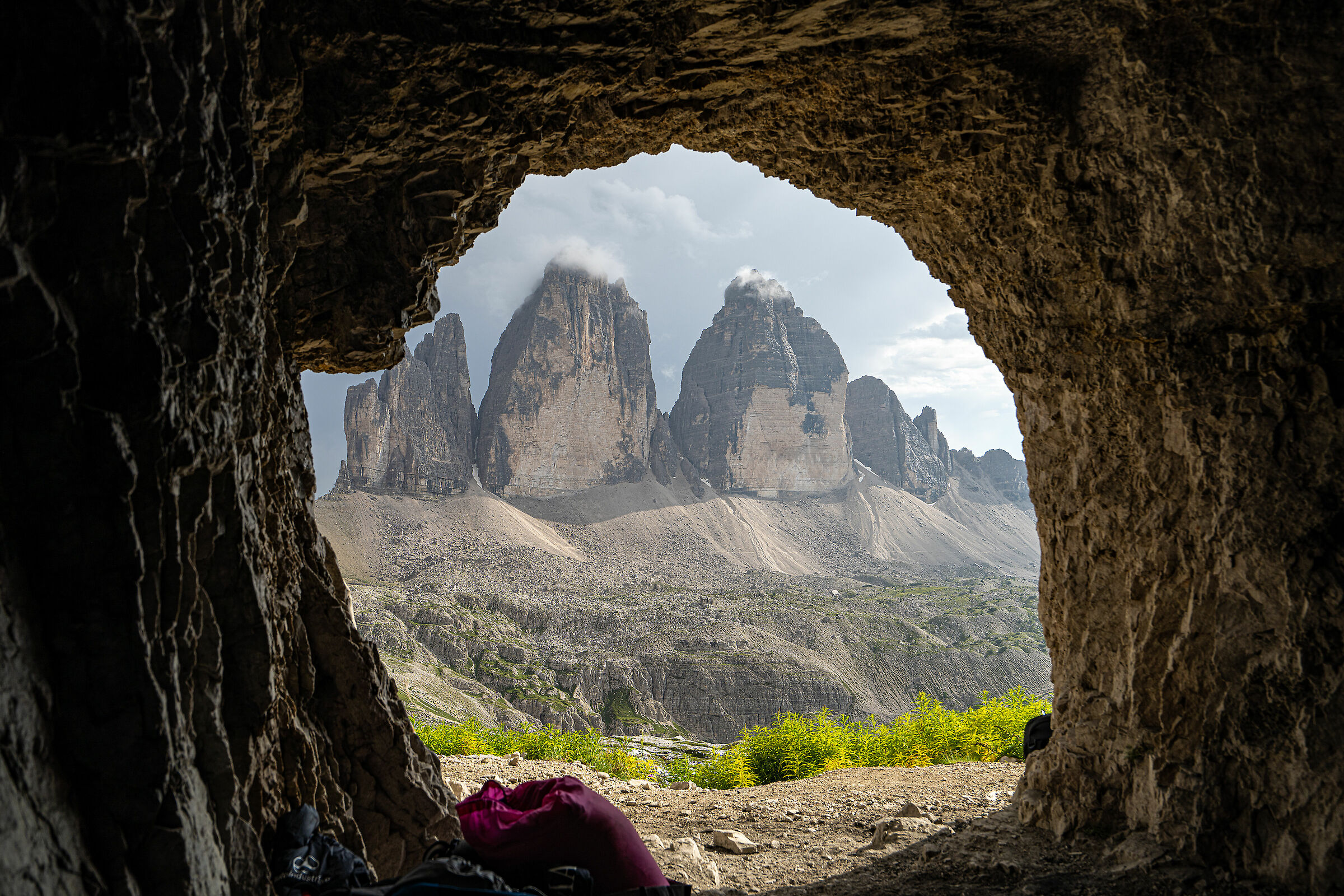 Insolita vista delle tre cime