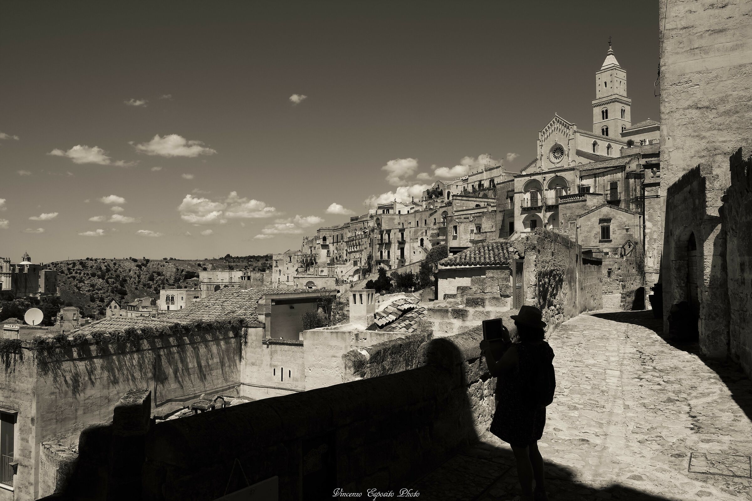 Matera and the lady with the tablet...