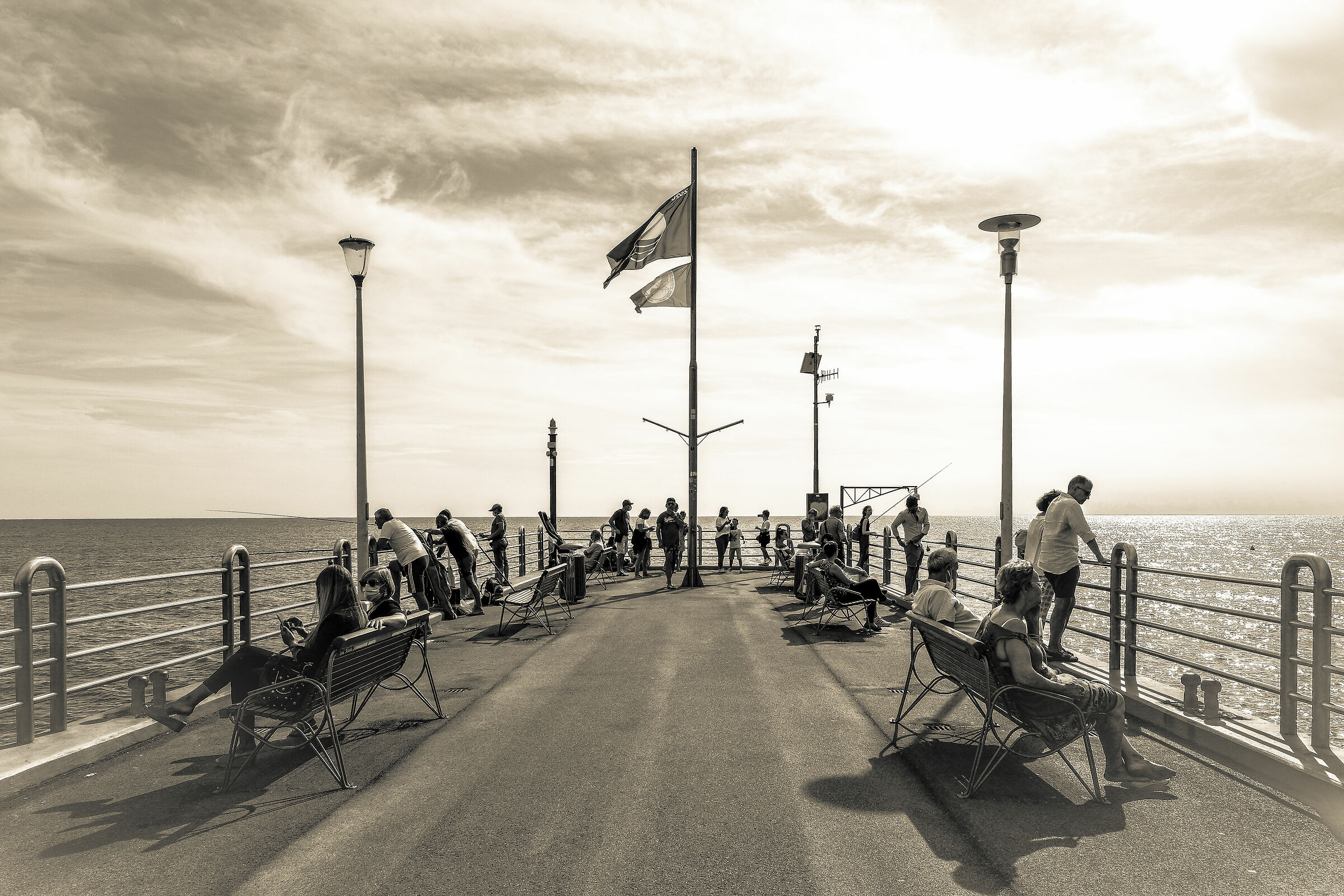 Al pontile del Forte